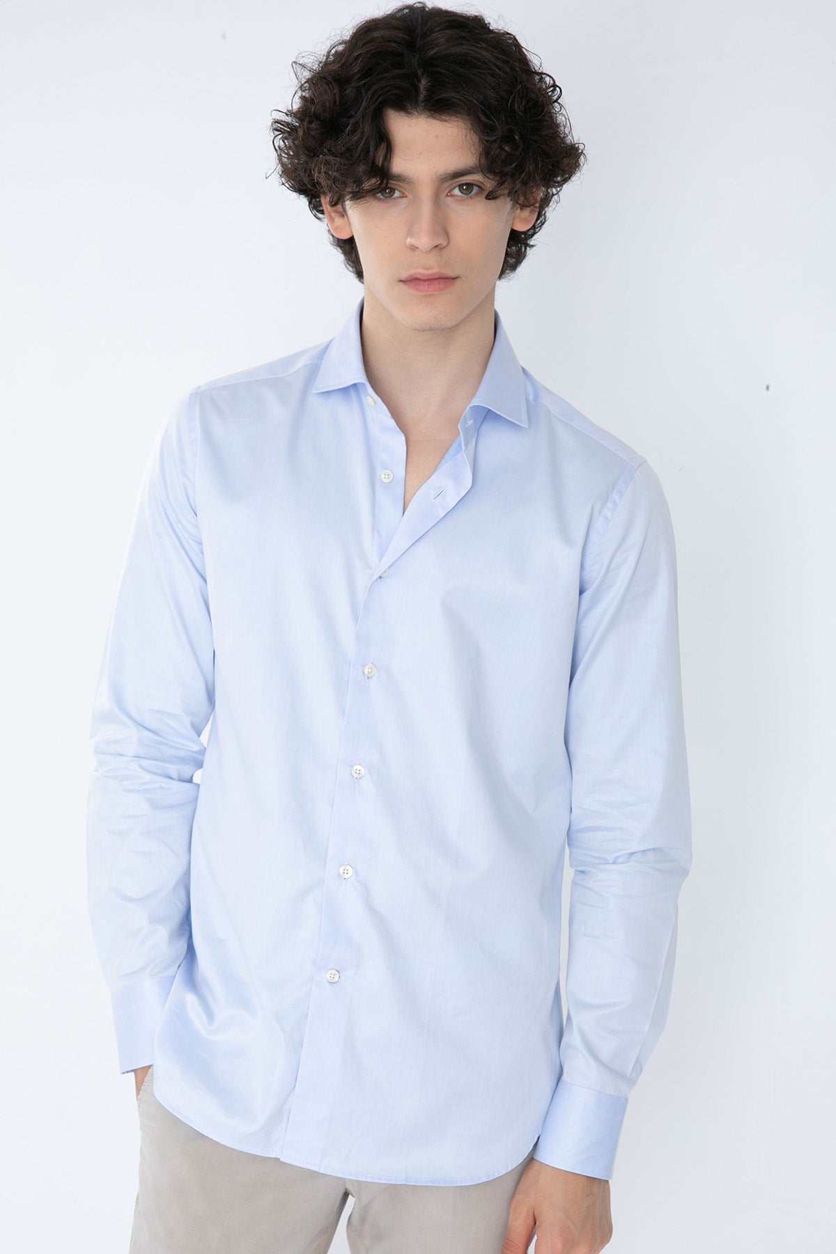 Tintoria Mattei Fransız Yaka Gömlek