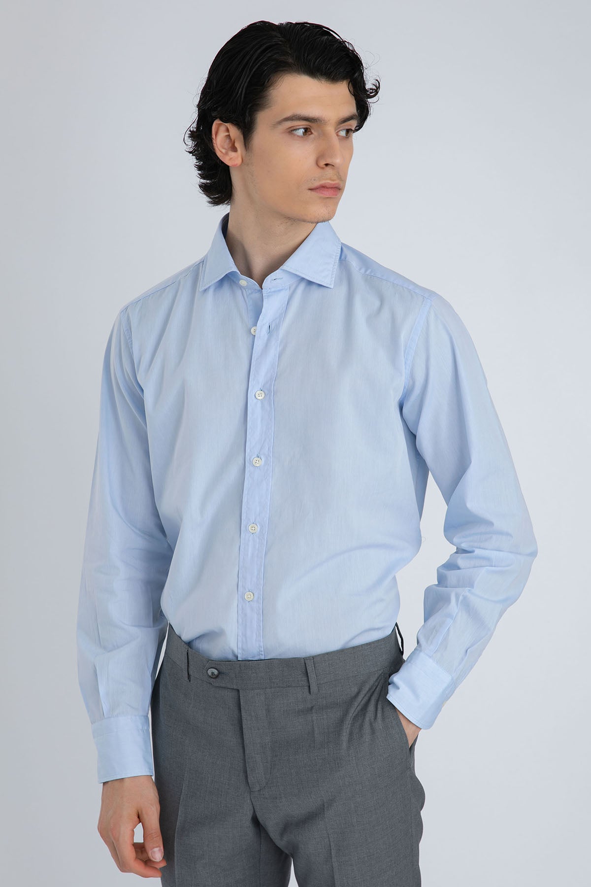 Tintoria Mattei Klasik Yaka Gömlek