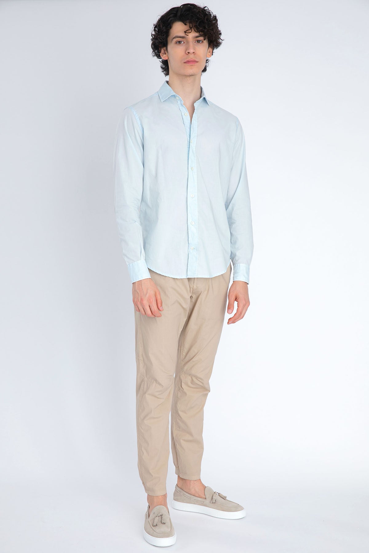 Fradi Beli Lastikli Streç Pantolon