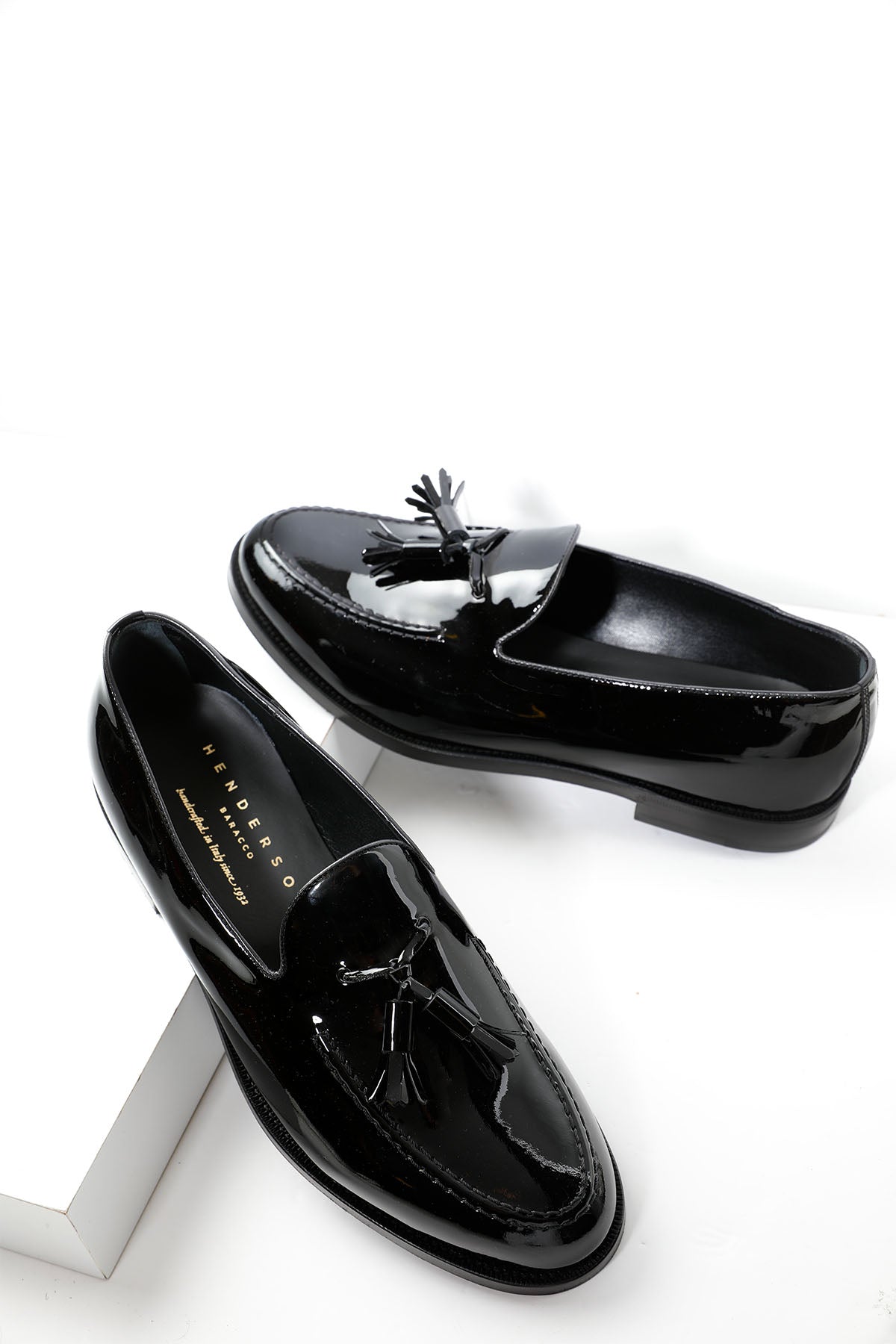 Henderson Rugan Deri Püsküllü Loafer Smokin Ayakkabısı