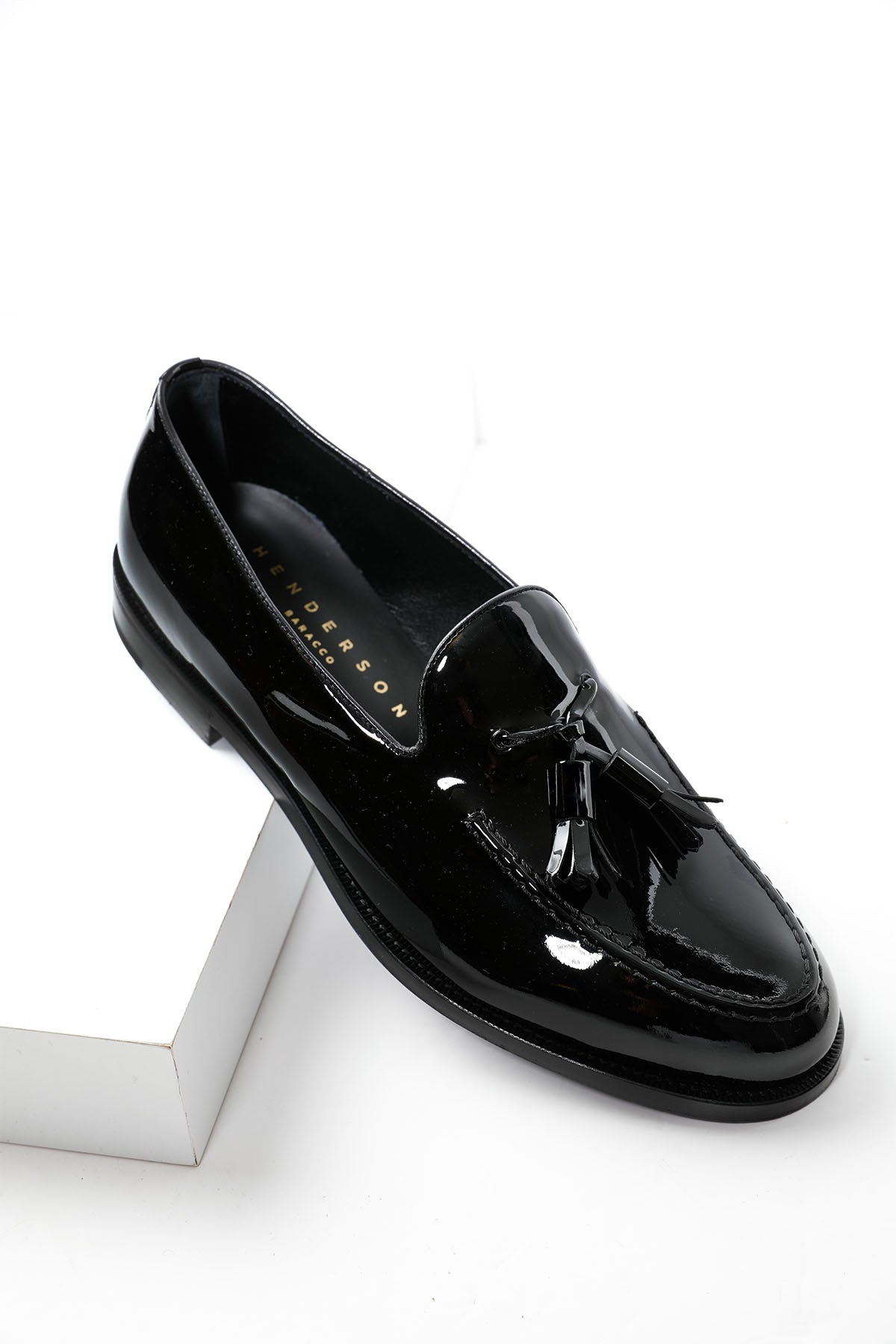 Henderson Rugan Deri Püsküllü Loafer Smokin Ayakkabısı