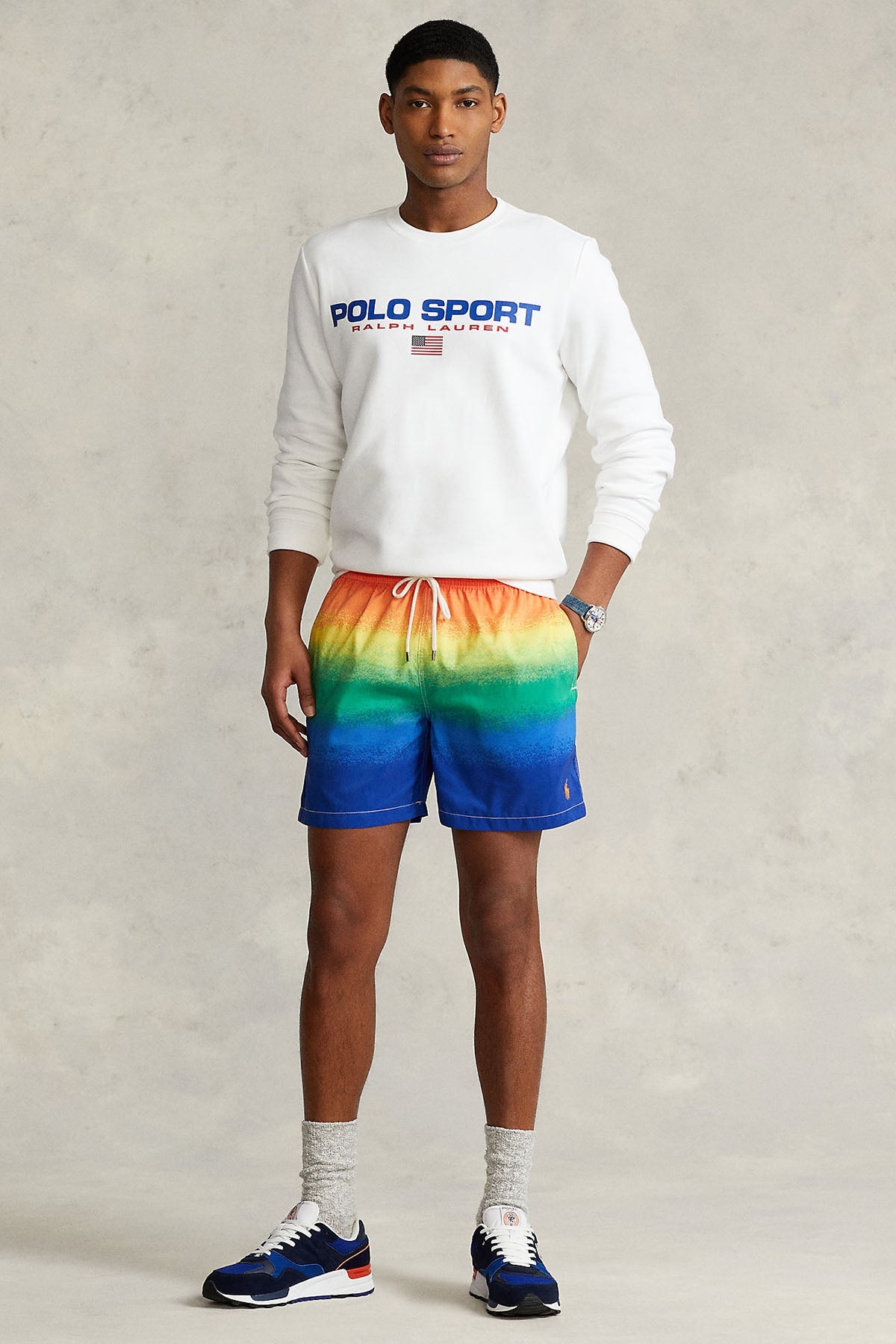 Polo Ralph Lauren Beli Lastikli Renkli Şort Mayo