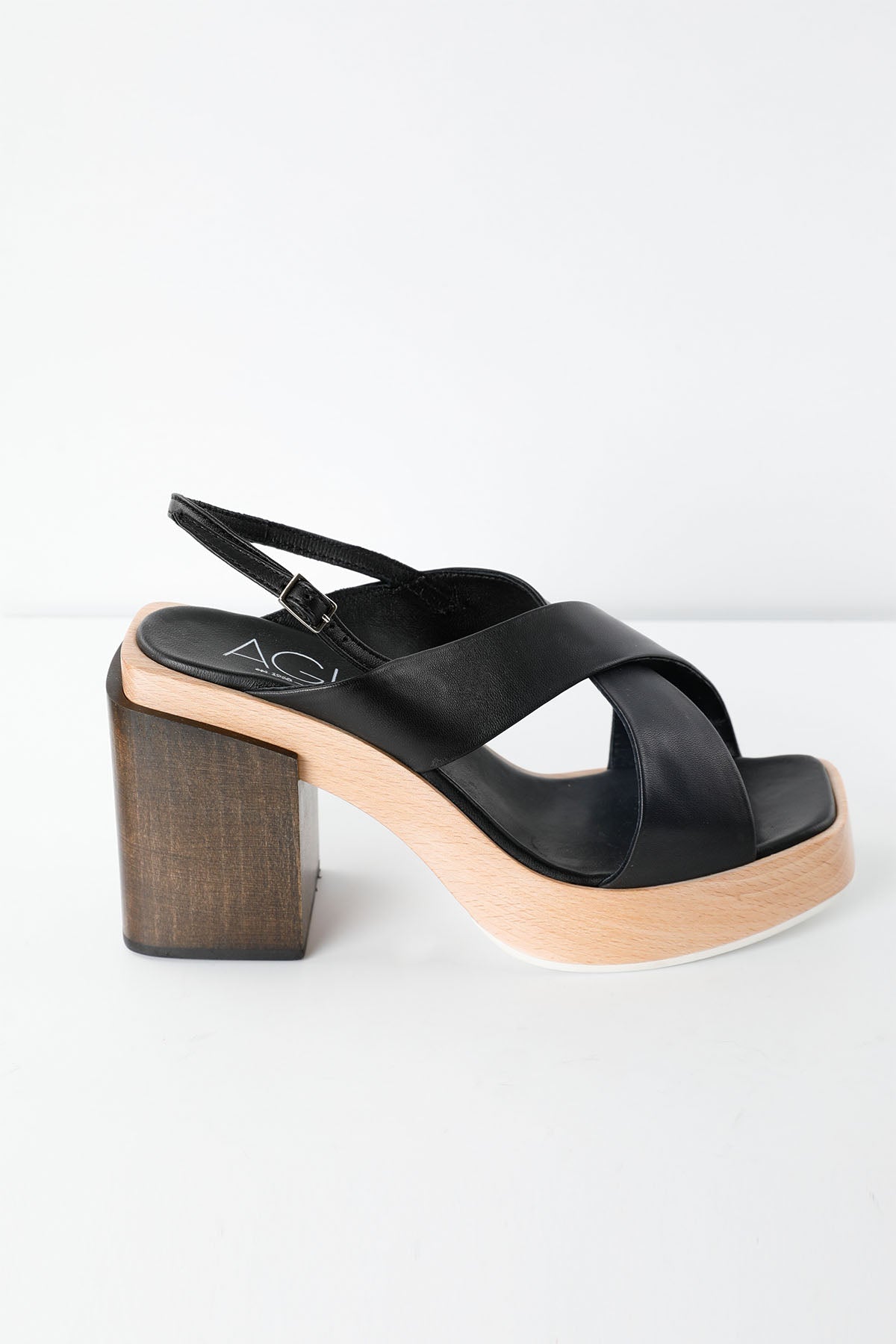 Agl Surin Deri Çapraz Bantlı Sandalet