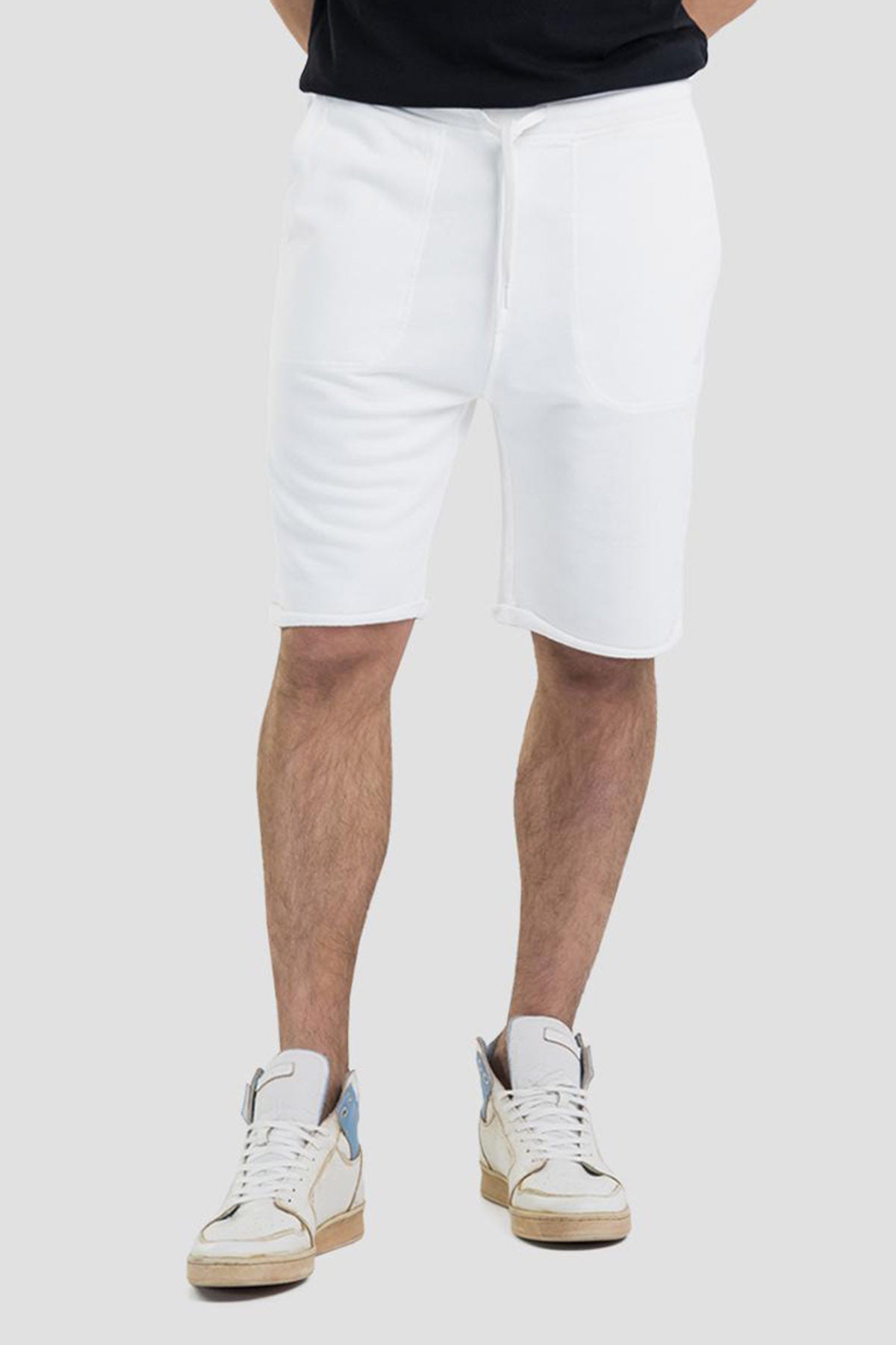 Replay Beli Lastikli Penye Şort