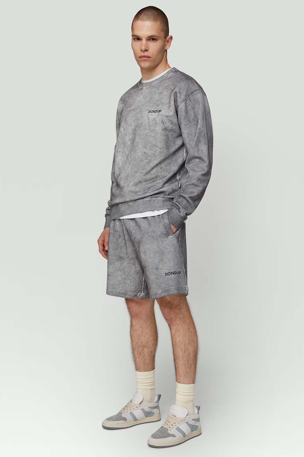 Dondup Beli Lastikli Yıkamalı Penye Şort