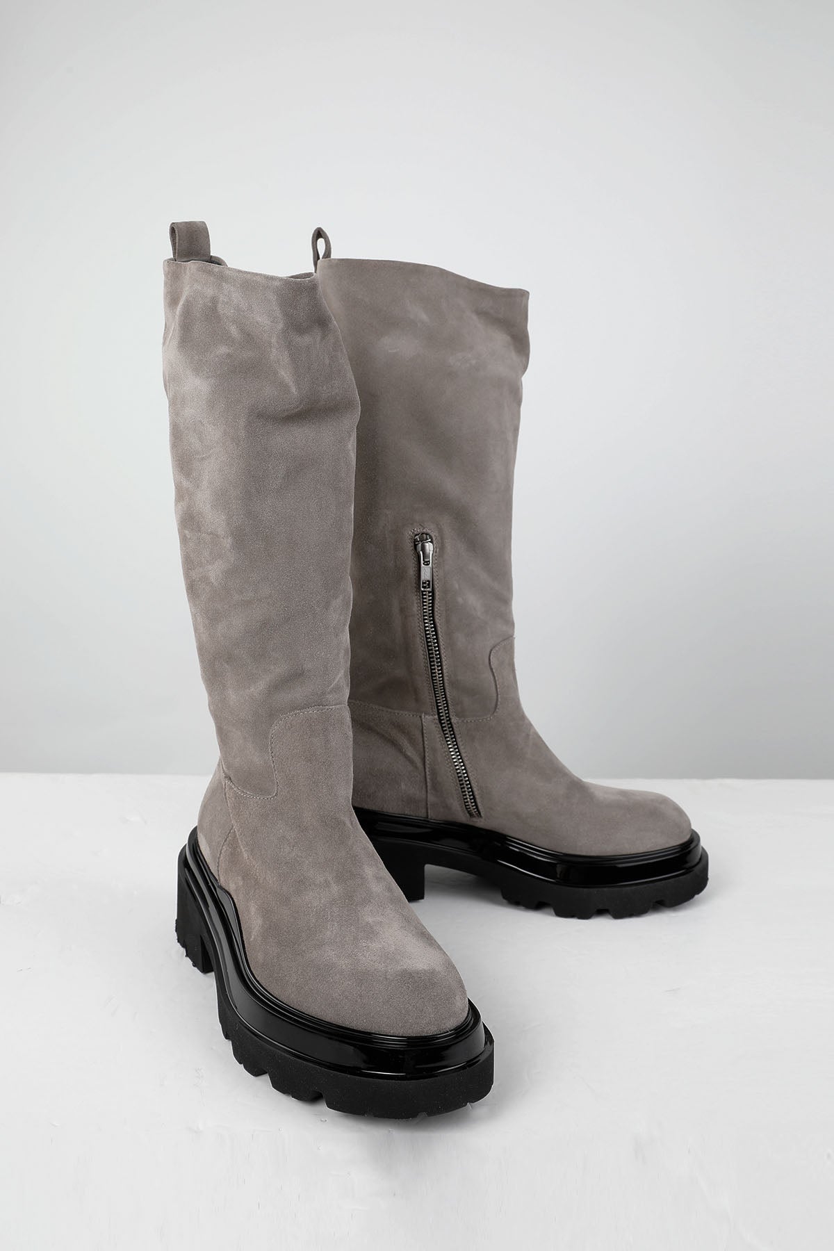 Fruit Extralight Taban Fermuarlı Süet Çizme