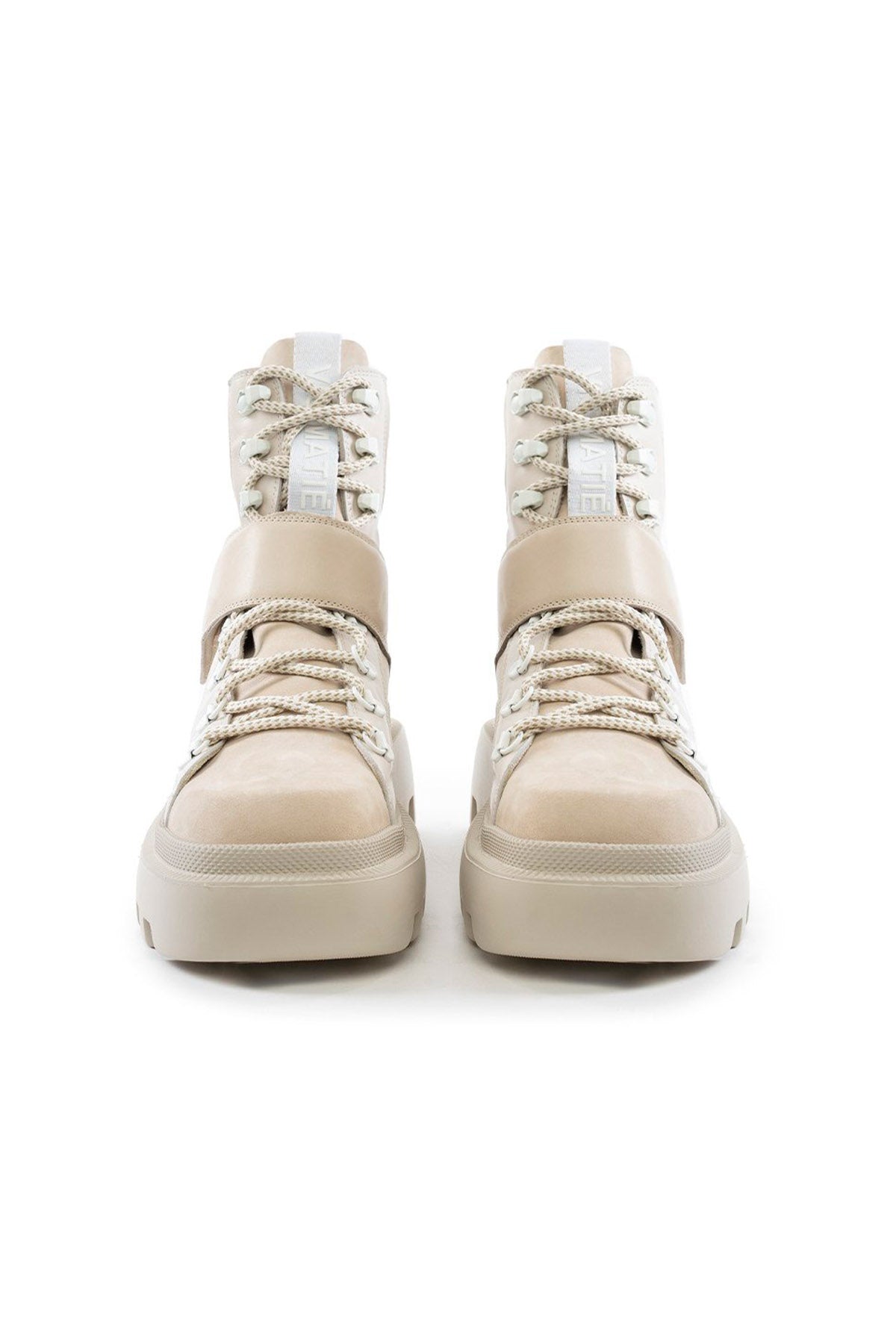 Vic Matie Küt Burun Cırcırt Bantlı Süet Deri Bot