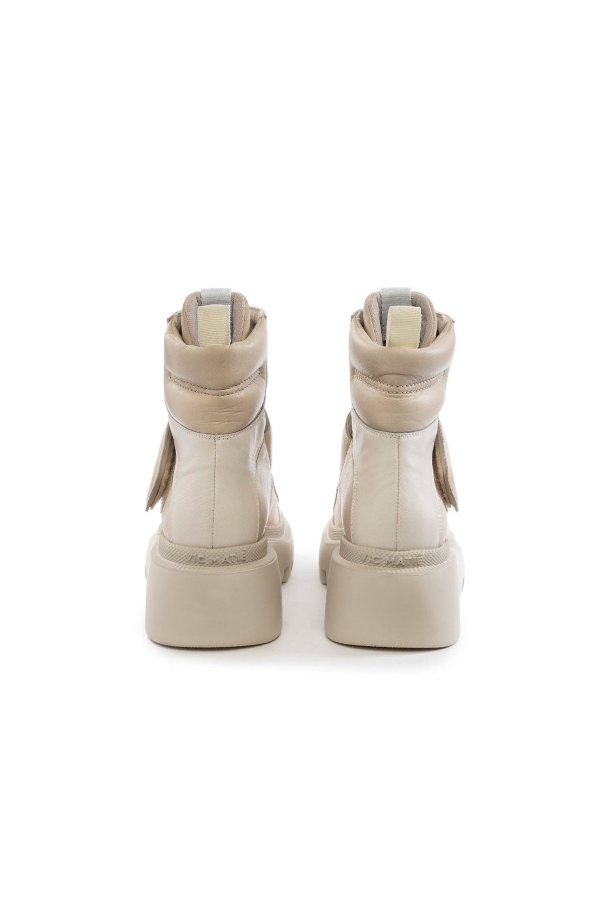 Vic Matie Küt Burun Cırcırt Bantlı Süet Deri Bot