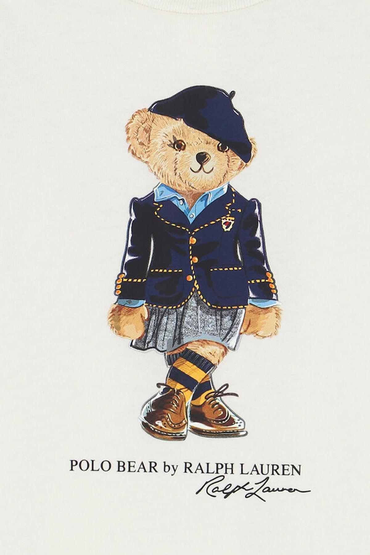 Polo Ralph Lauren Kids 24 Aylık Kız Bebek Polo Bear Uzun Kollu T-shirt-Libas Trendy Fashion Store