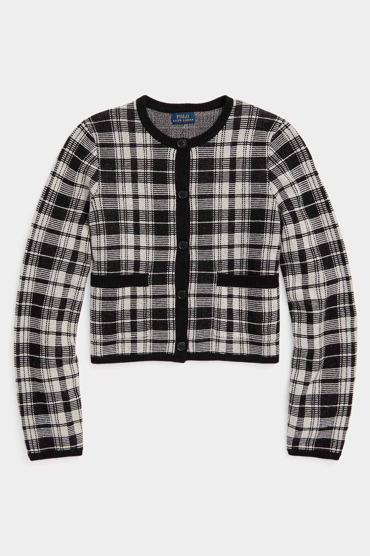 Polo Ralph Lauren Ekoseli Yün Triko Ceket