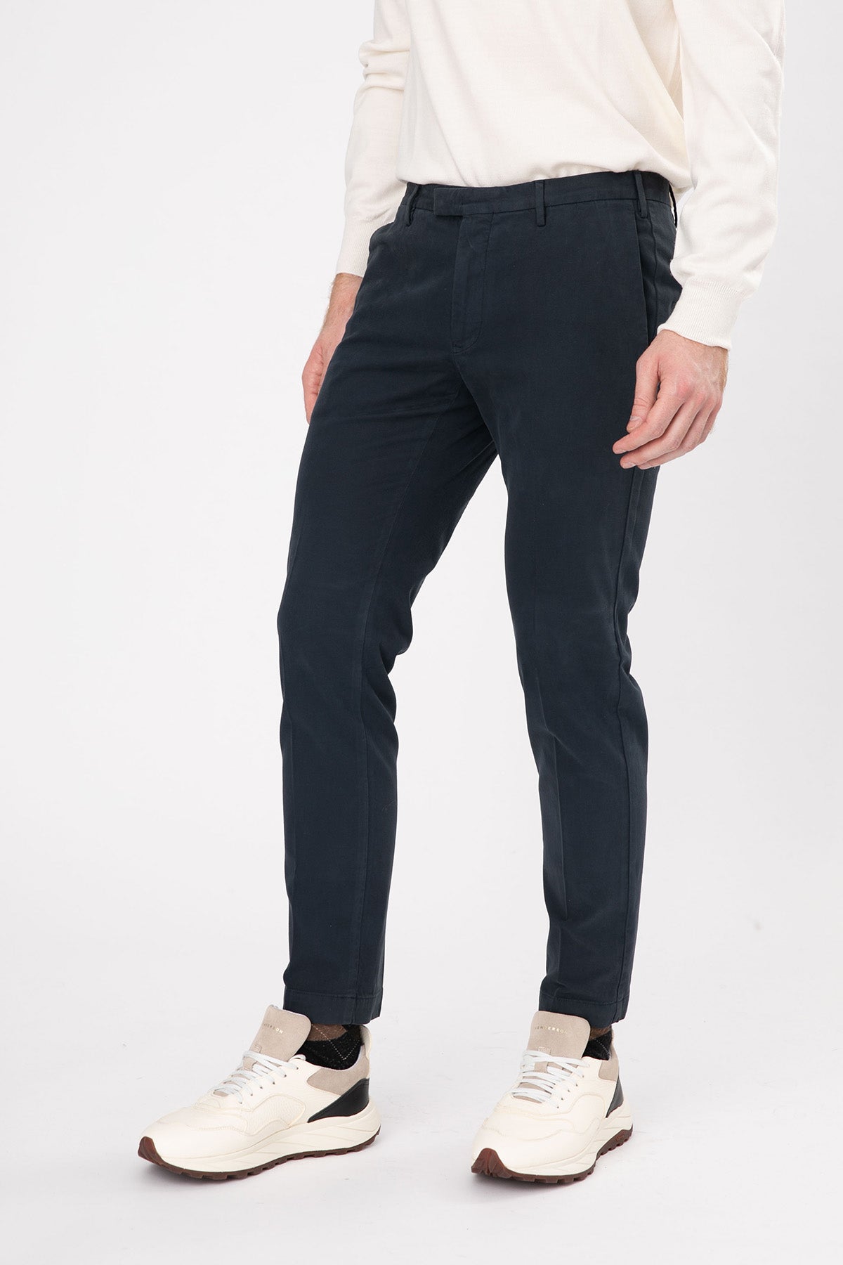 Pantaloni Torino Skinny Fit Yandan Cepli Streç Pantolon