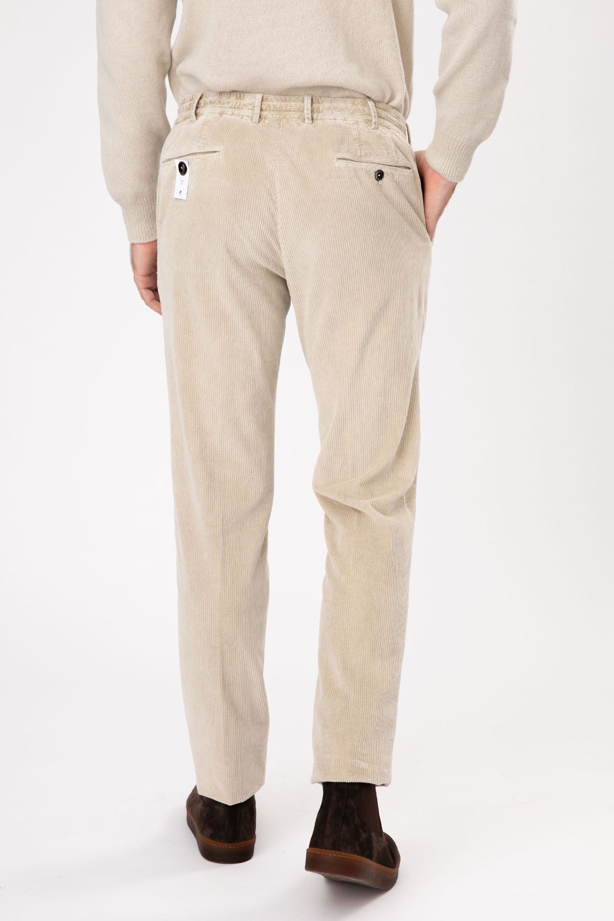 Pantaloni Torino Slim Fit Fitilli Kadife Pantolon