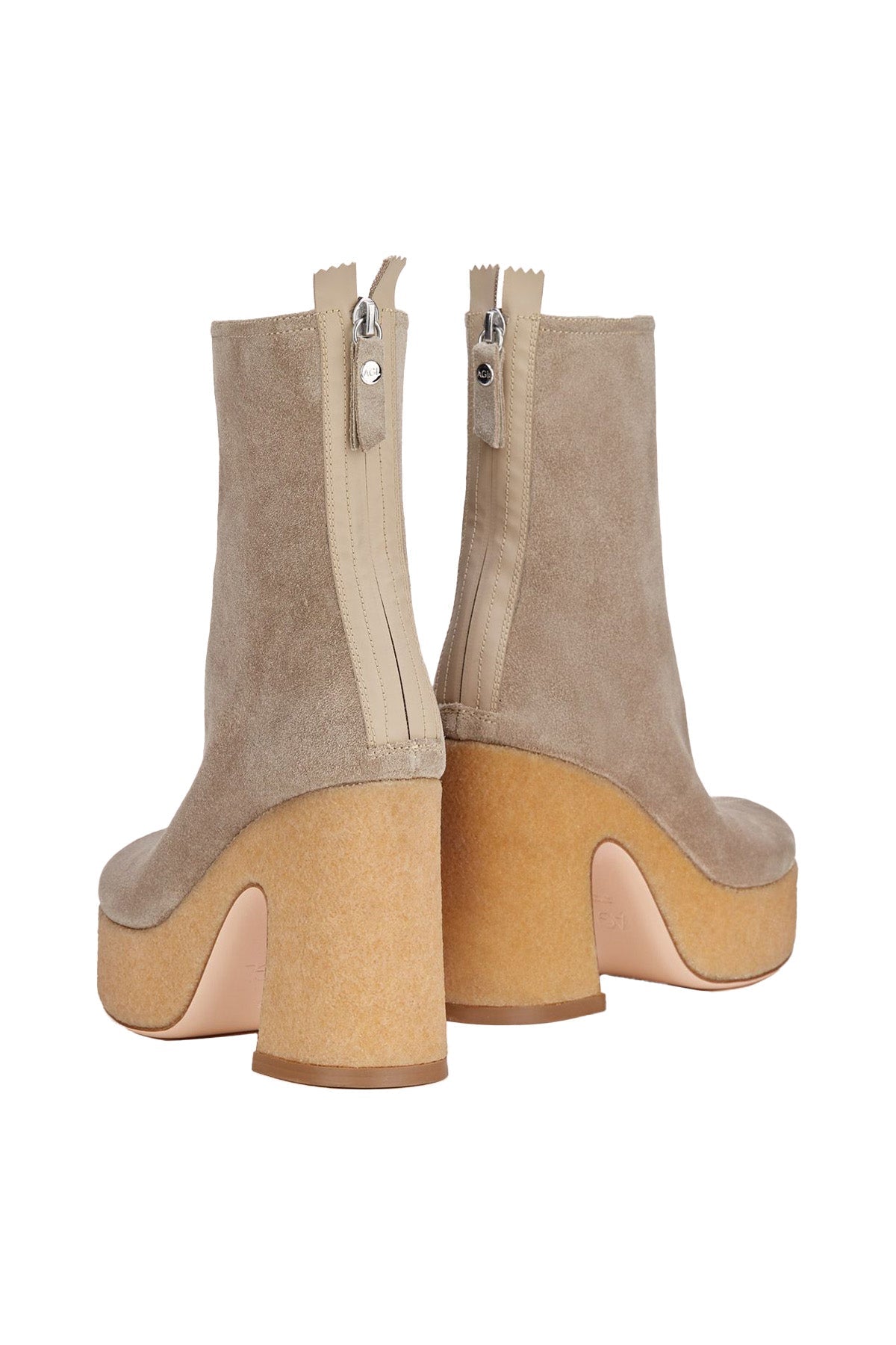 Agl Shan Platform Topuklu Süet Bot