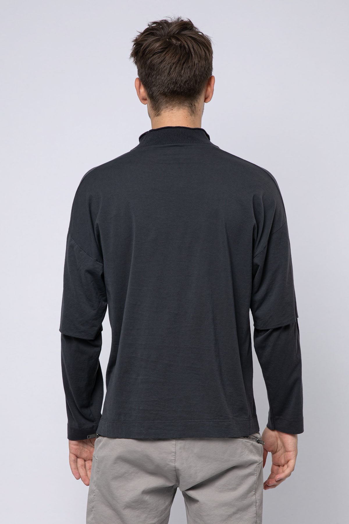 Transit Yarım Balıkçı Yaka Uzun Kollu T-shirt