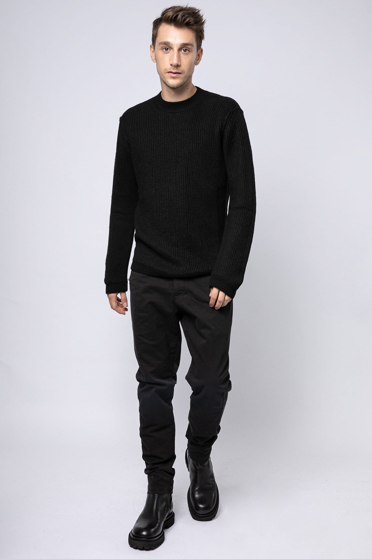 Transit Keten Karışımlı Örgü Yün Triko