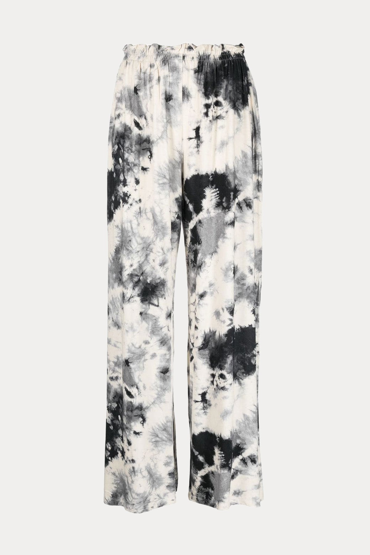 Majestic Desenli Beli Lastikli Streç Pantolon