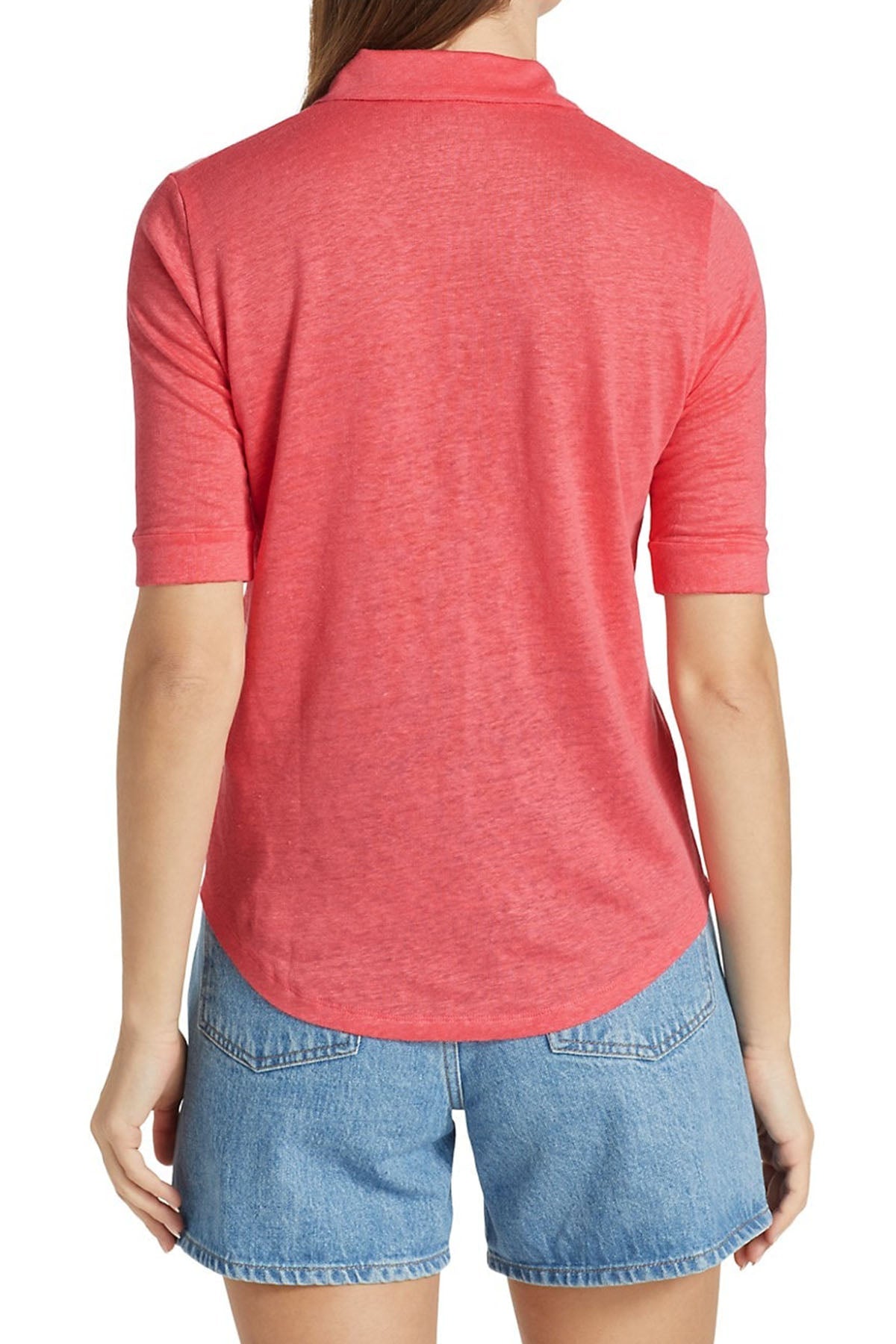 Majestic Cep Detaylı Streç Keten Gömlek