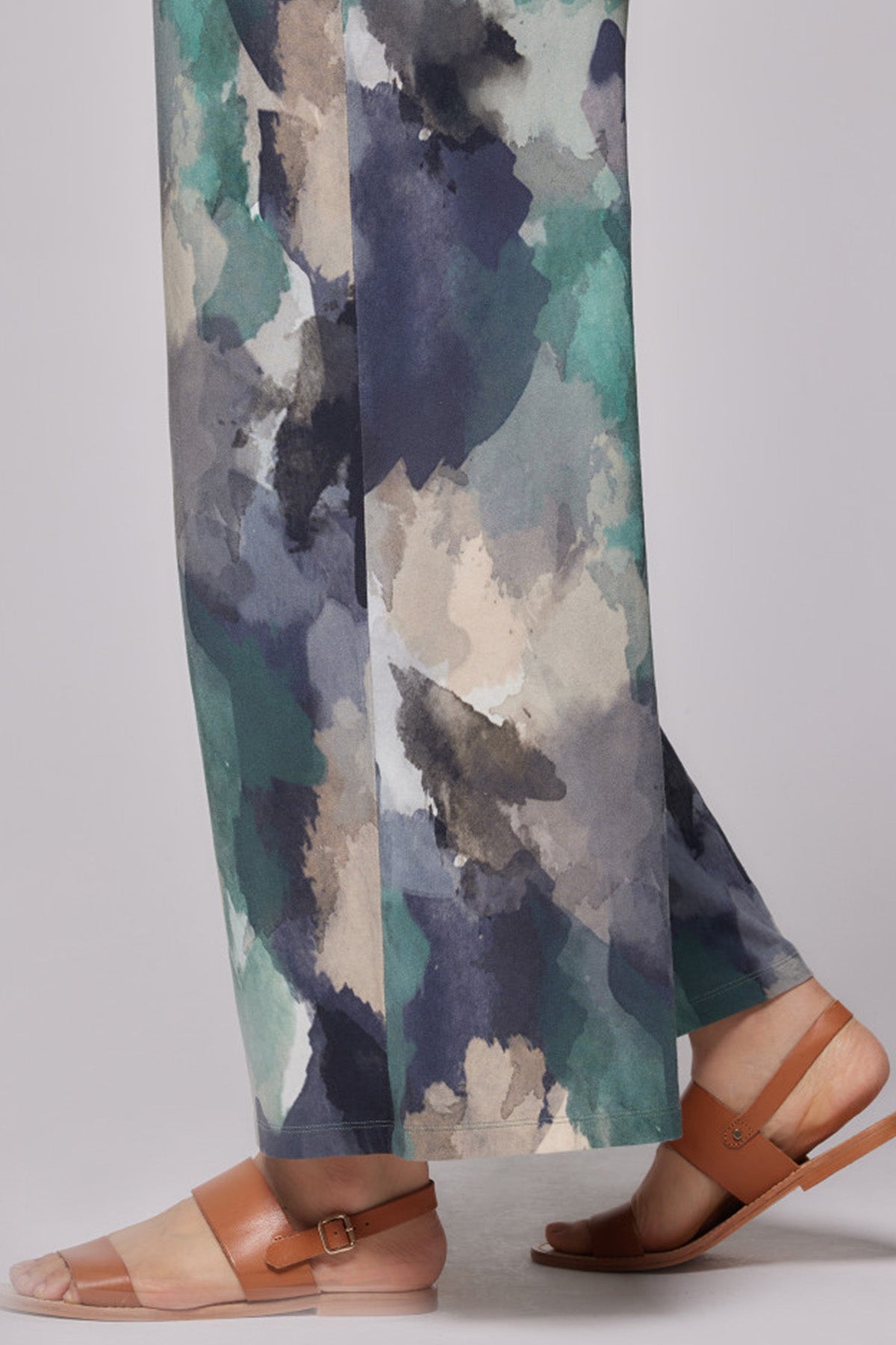 Majestic Beli Lastikli Streç Desenli Pantolon-Libas Trendy Fashion Store