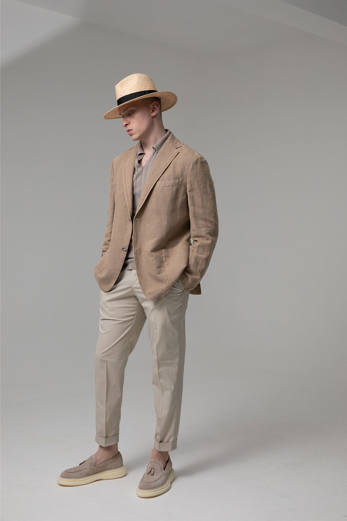 Manifattura Polo Yaka İnce Örgü İpek T-shirt-Libas Trendy Fashion Store