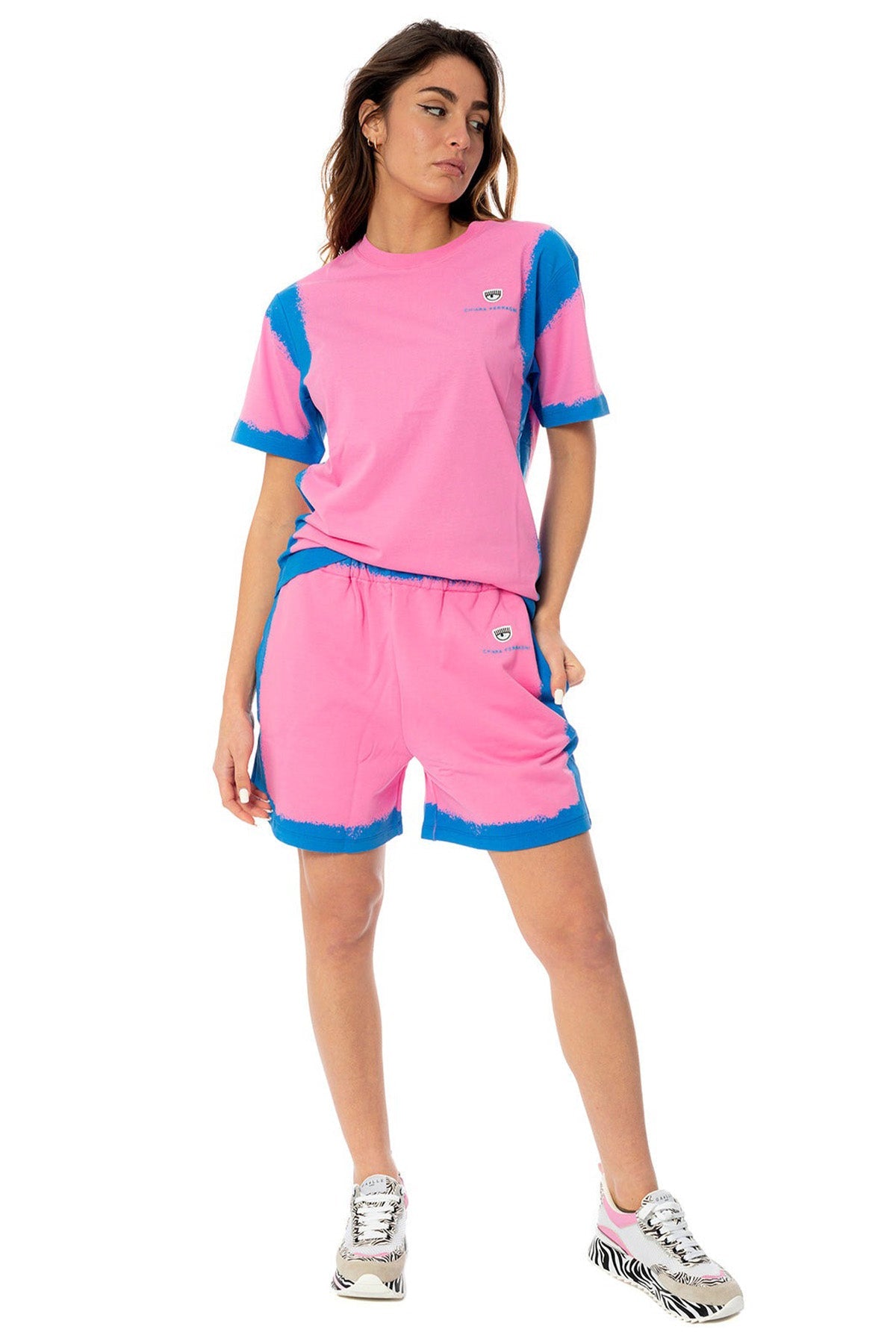 Chiara Ferragni Yuvarlak Yaka Logolu T-shirt