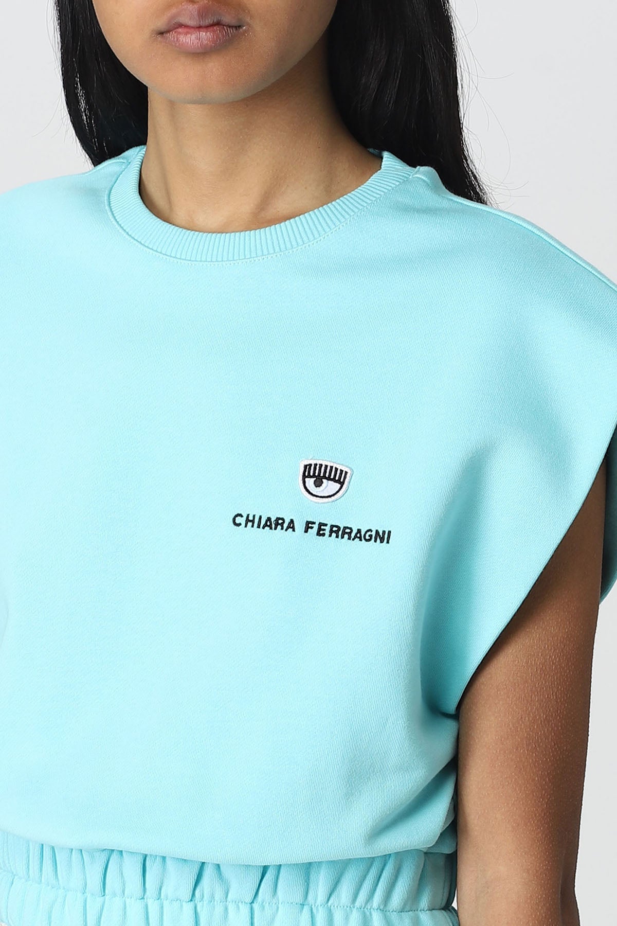 Chiara Ferragni Logolu Crop T-shirt