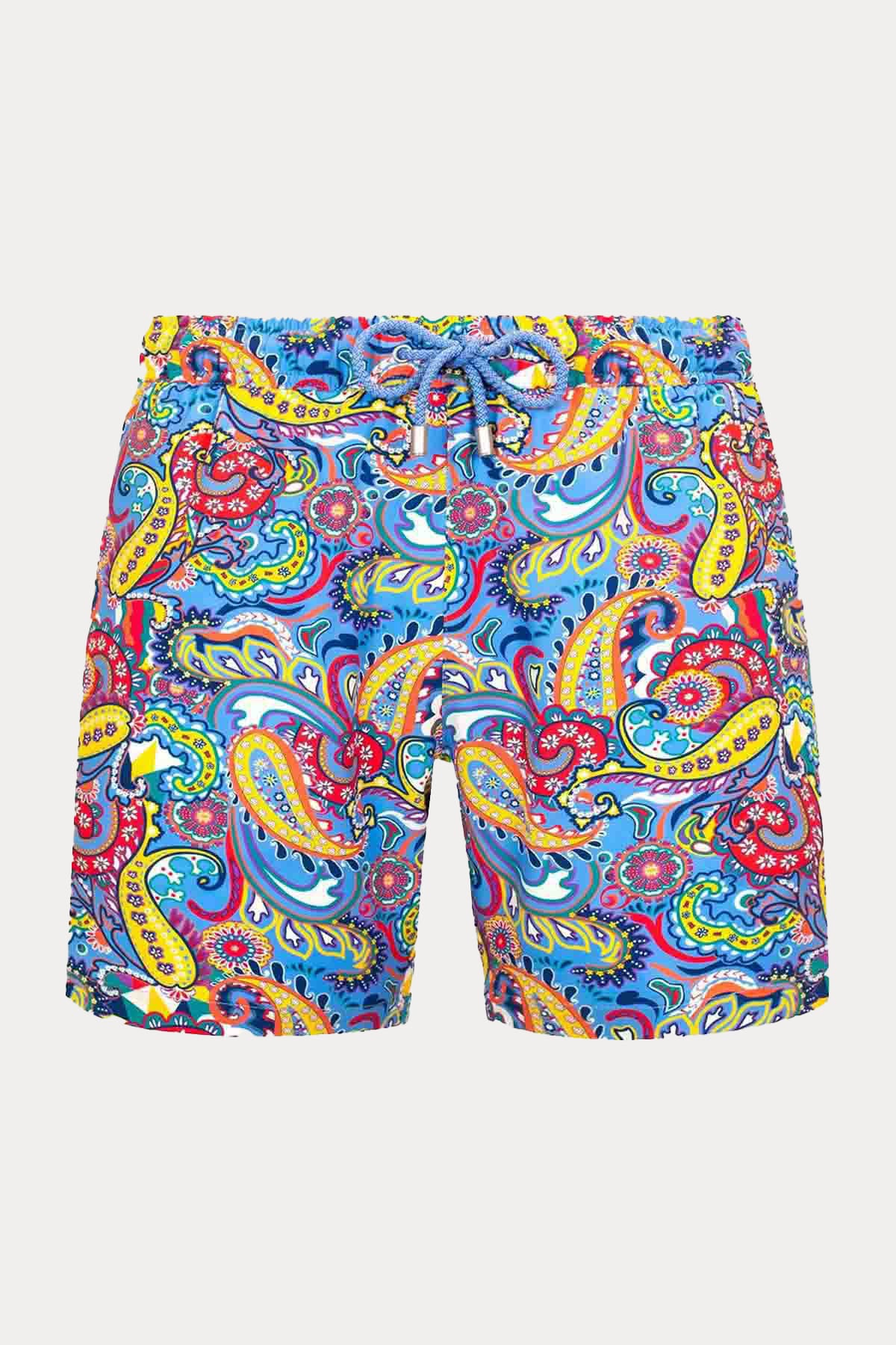 Bluemint Arthus Stretch Provence Paisley Şort Mayo-Libas Trendy Fashion Store