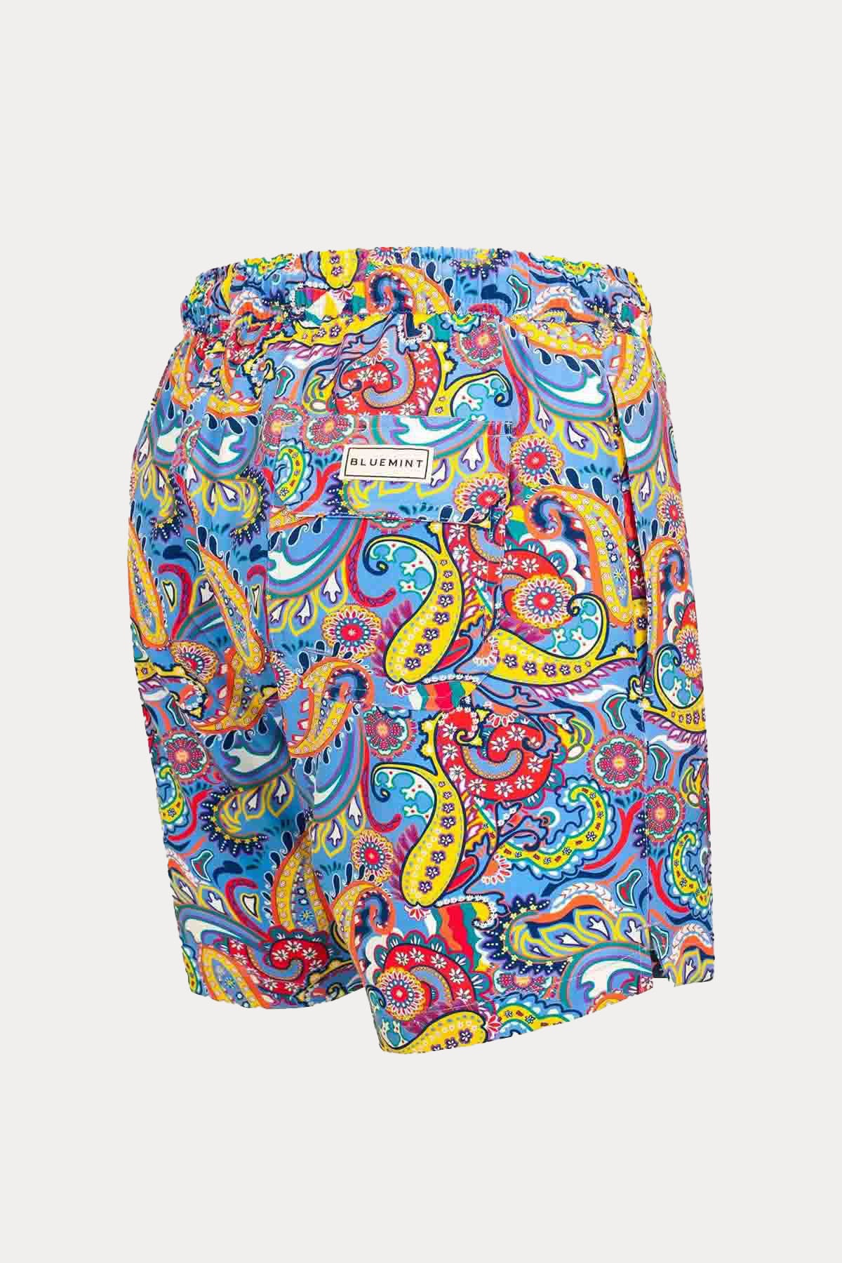 Bluemint Arthus Stretch Provence Paisley Şort Mayo-Libas Trendy Fashion Store