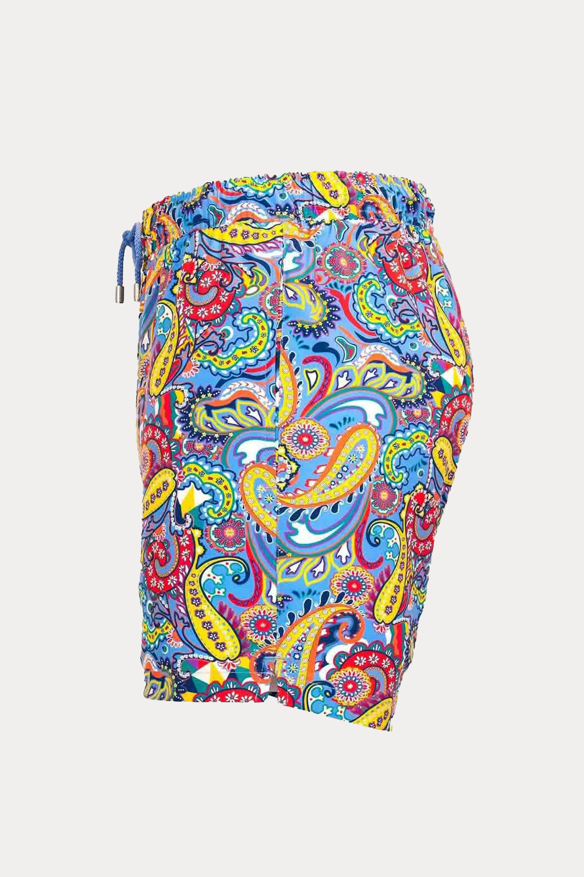 Bluemint Arthus Stretch Provence Paisley Şort Mayo-Libas Trendy Fashion Store