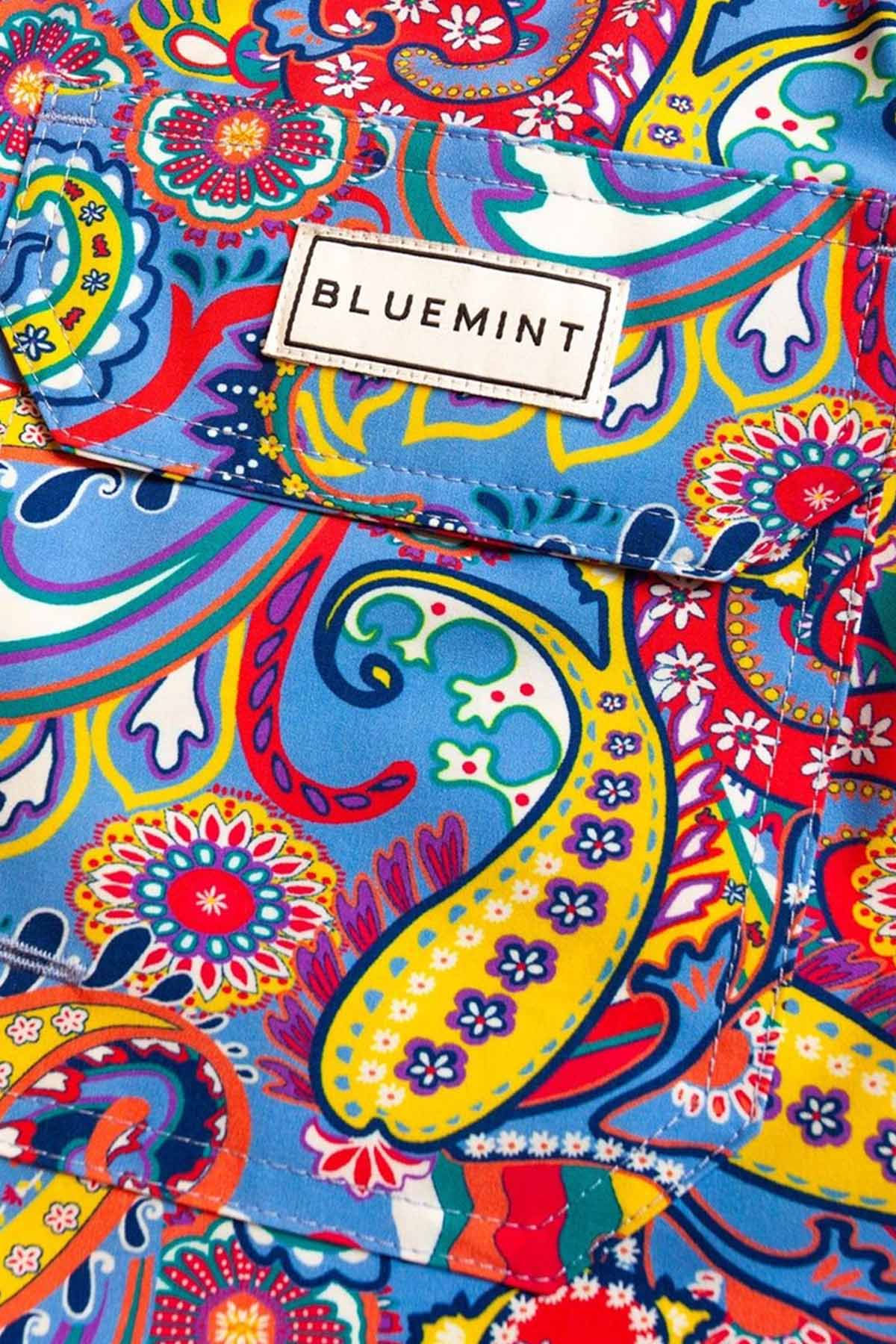 Bluemint Arthus Stretch Provence Paisley Şort Mayo-Libas Trendy Fashion Store