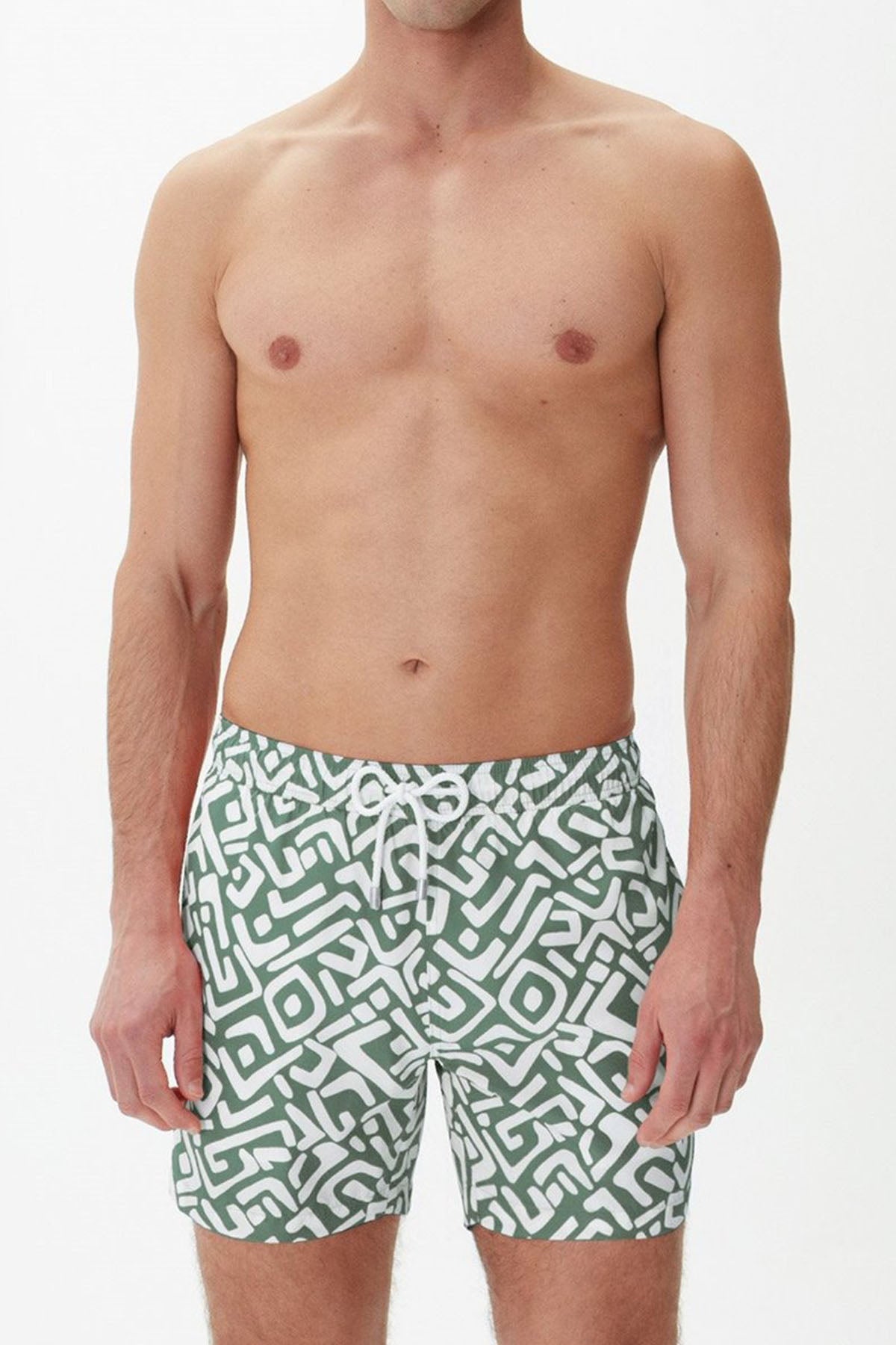 Bluemint Logan Grey Outline Şort Mayo-Libas Trendy Fashion Store