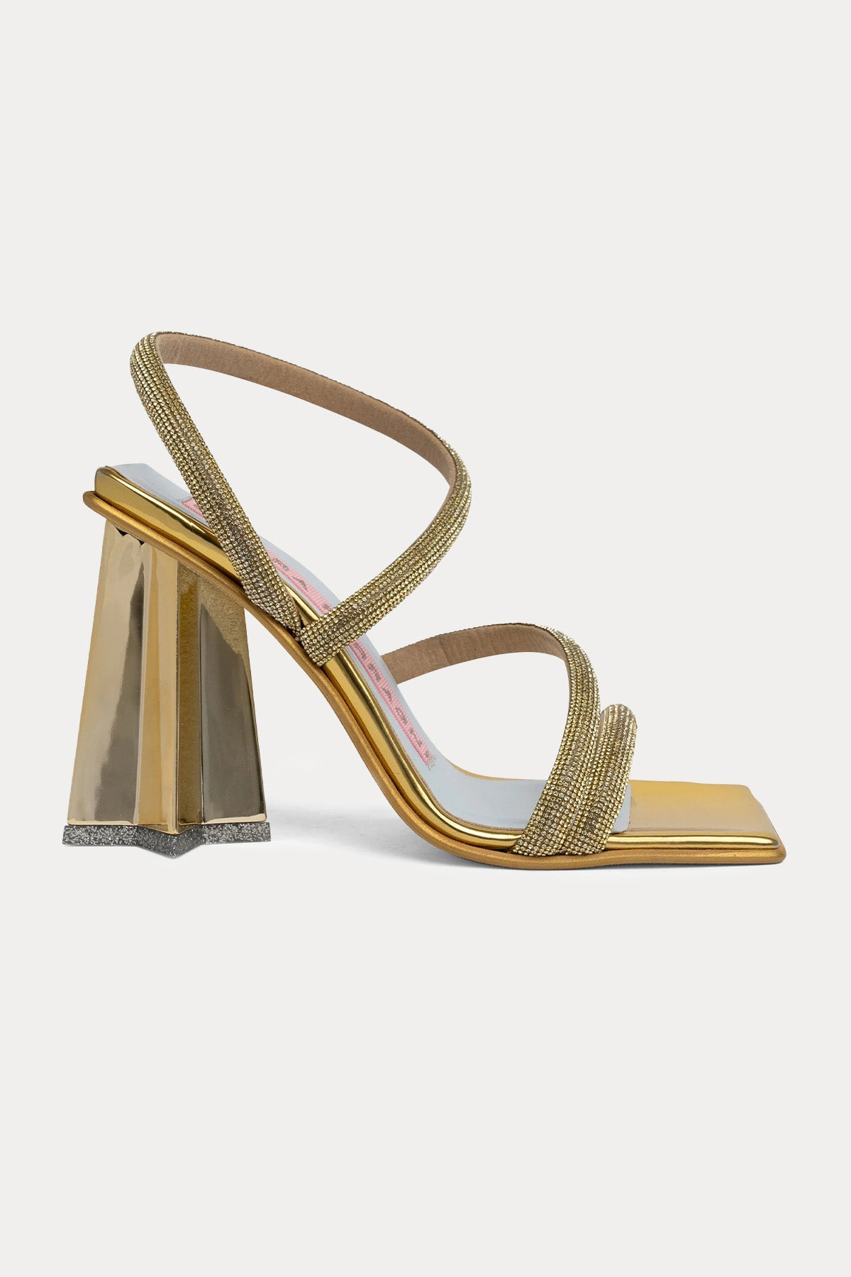 Chiara Ferragni Küt Burunlu Topuklu Sandalet