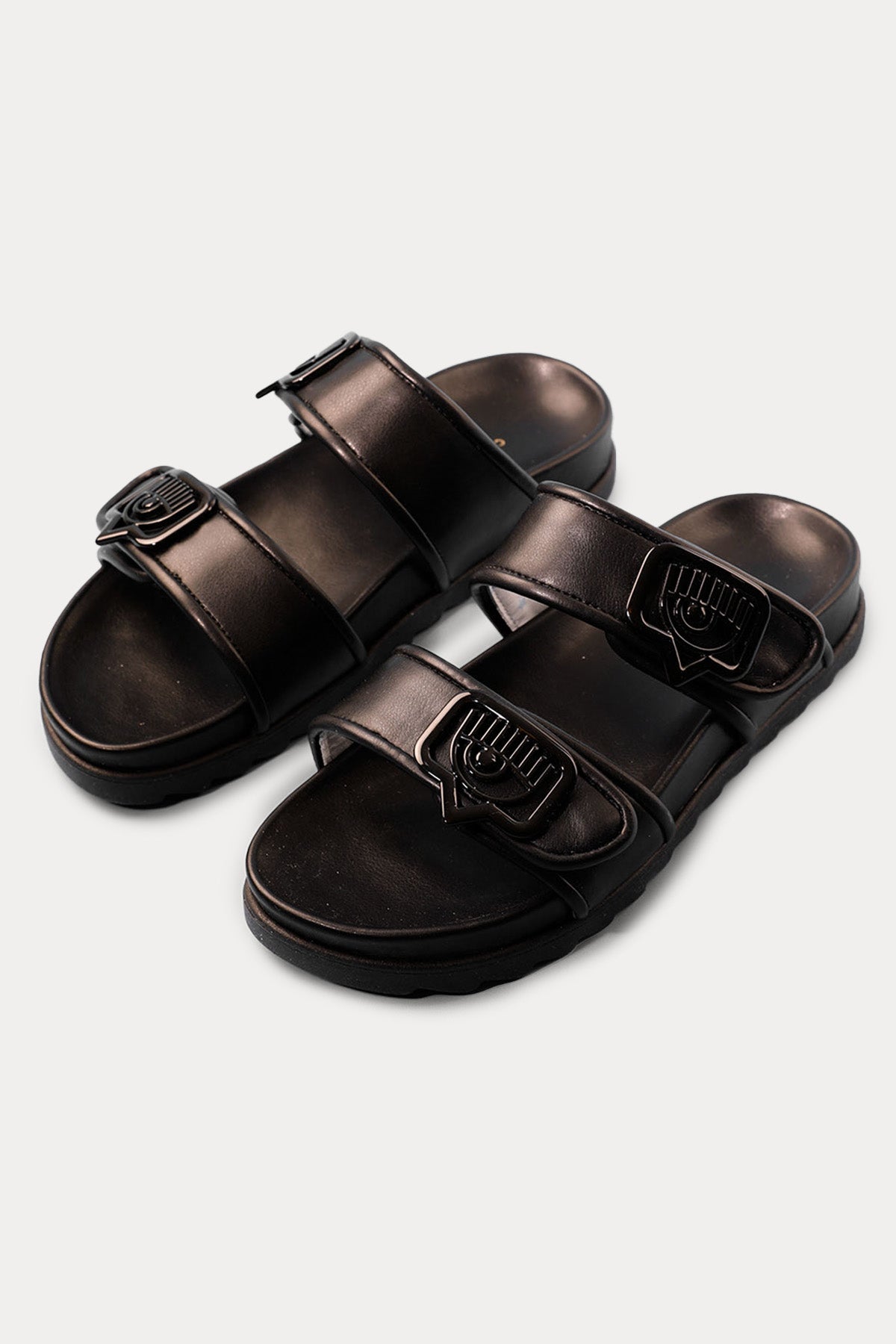 Chiara Ferragni Cırt Cırt Bantlı Logolu Terlik