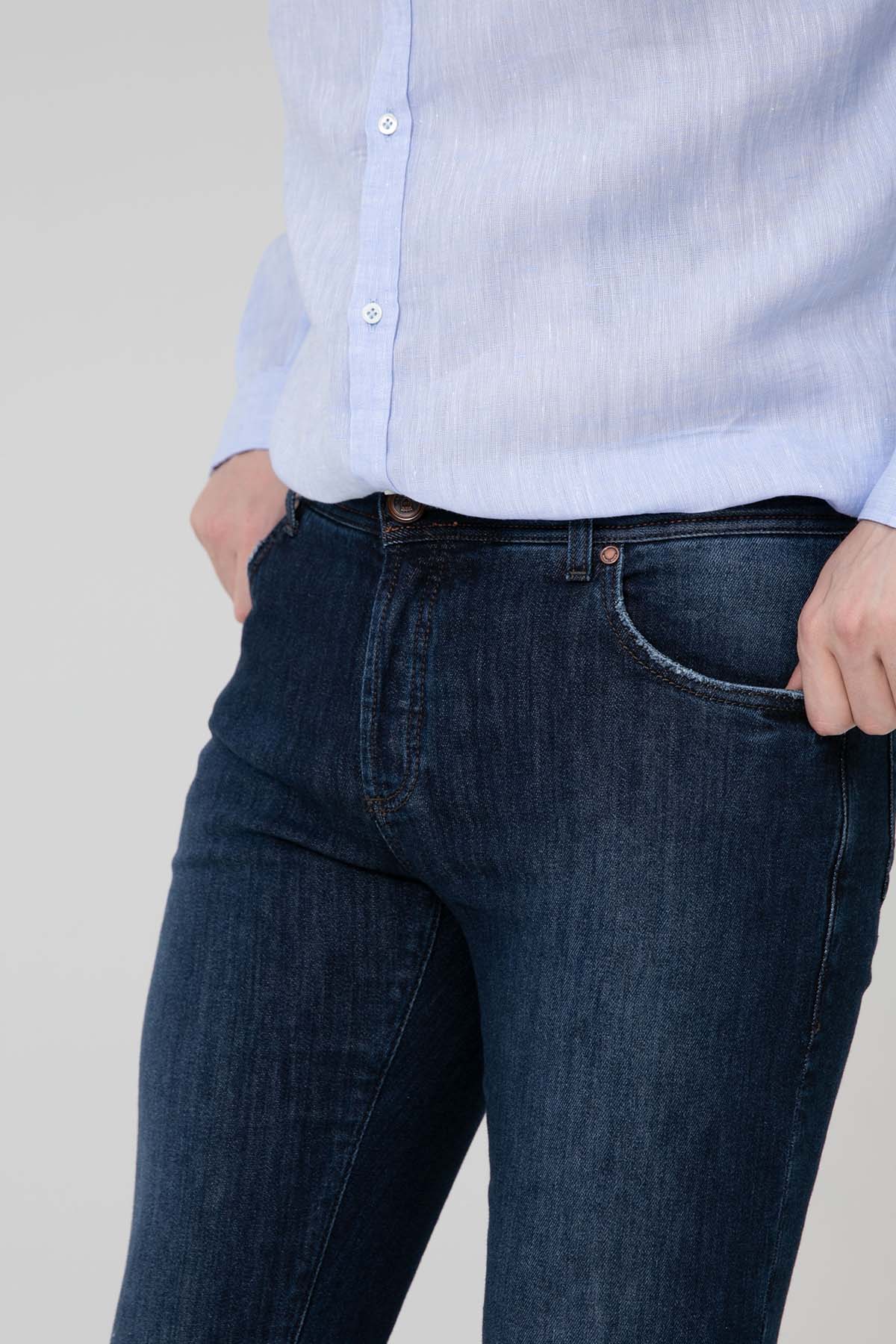 Richard J. Brown Tokyo Ketenli Slim Fit Jeans-Libas Trendy Fashion Store