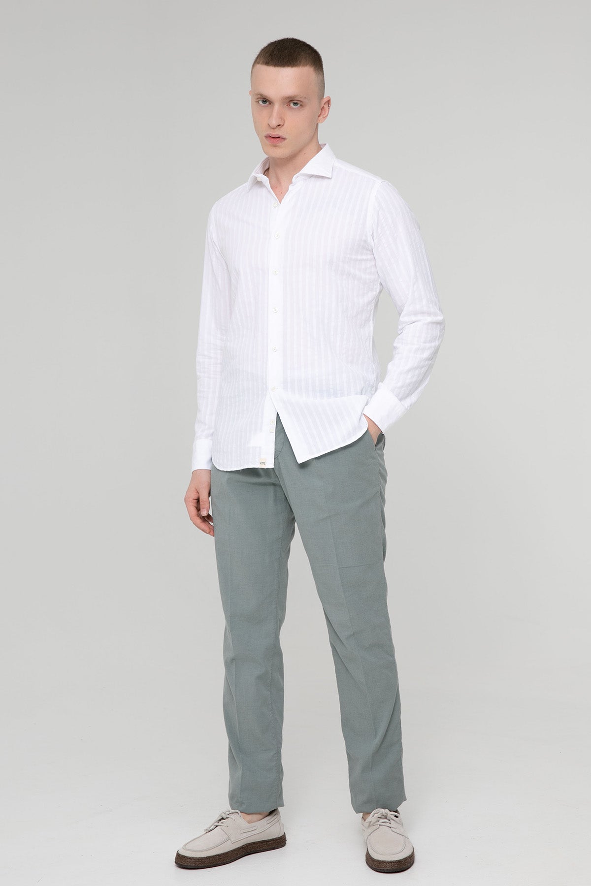 Richard J. Brown Caprera Slim Regular Fit Pileli Pantolon-Libas Trendy Fashion Store