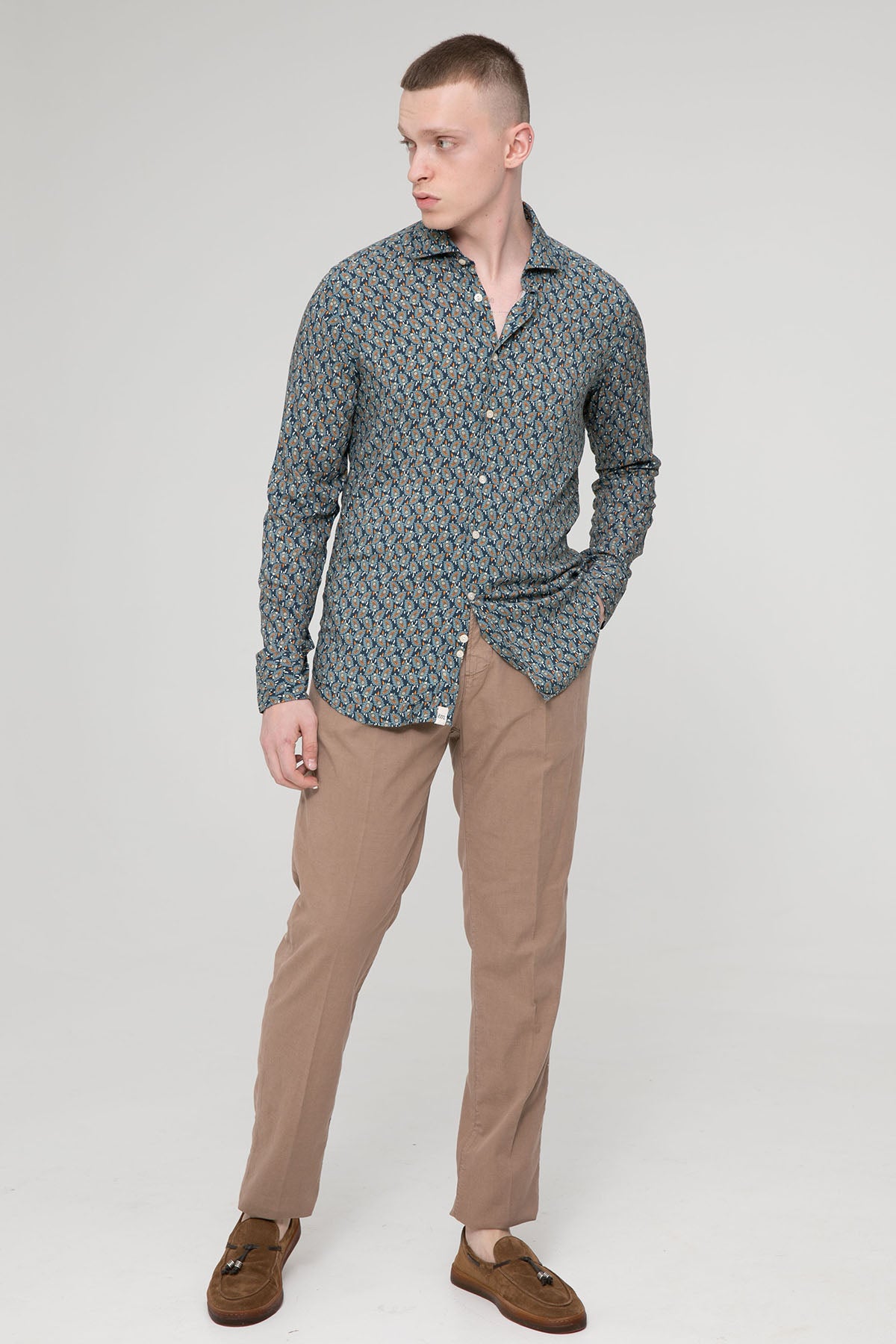 Richard J. Brown Caprera Slim Regular Fit Pileli Pantolon-Libas Trendy Fashion Store