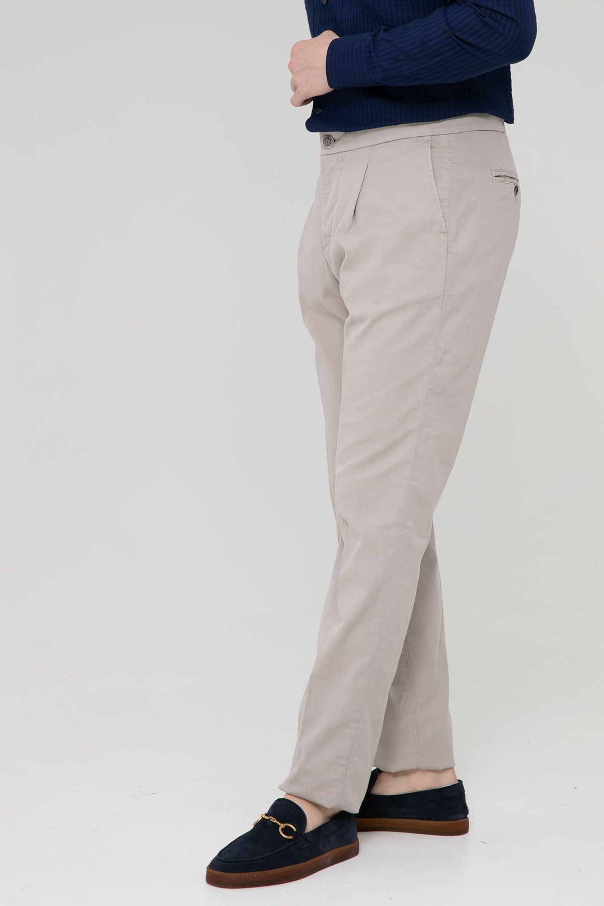 Richard J. Brown Caprera Slim Regular Fit Pileli Pantolon-Libas Trendy Fashion Store