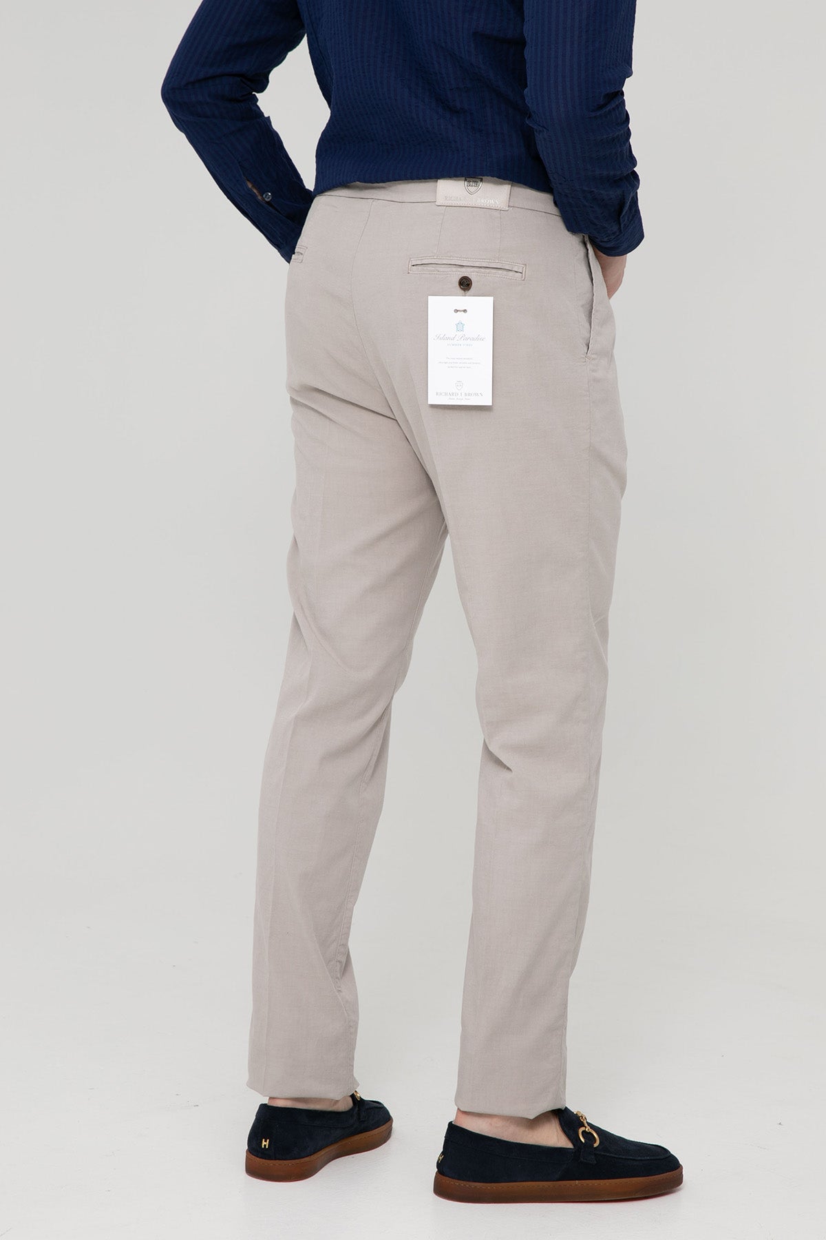 Richard J. Brown Caprera Slim Regular Fit Pileli Pantolon-Libas Trendy Fashion Store