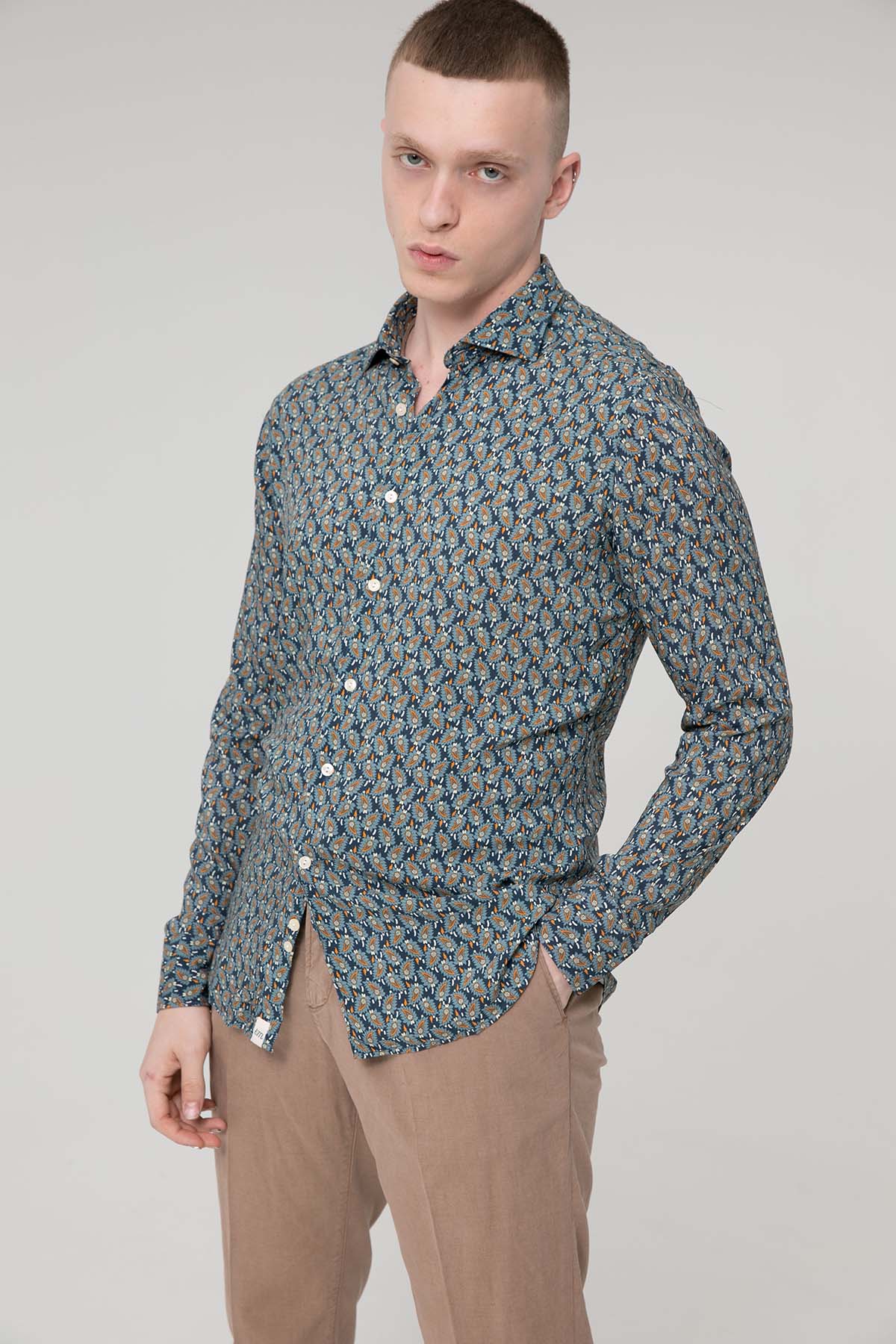 Tintoria Mattei Regular Fit İtalyan Yaka Gömlek-Libas Trendy Fashion Store