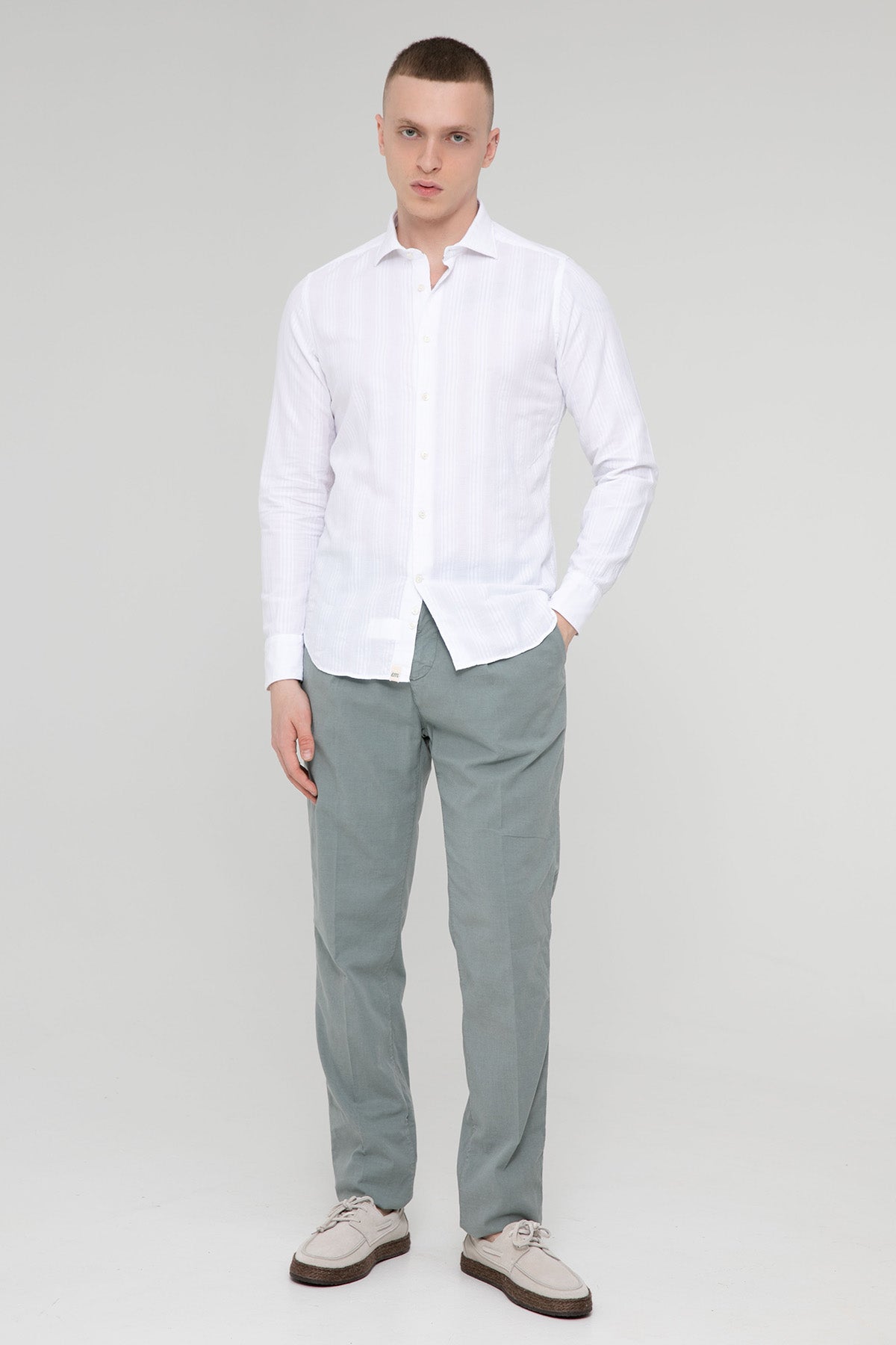 Tintoria Mattei İtalyan Yaka Slim Fit Gömlek-Libas Trendy Fashion Store