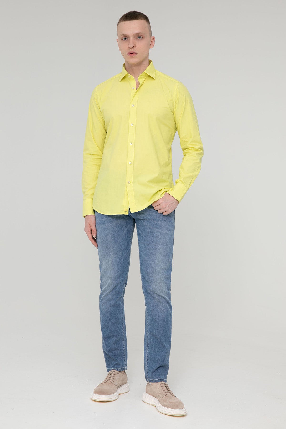 Tintoria Mattei Regular Fit İtalyan Yaka Gömlek-Libas Trendy Fashion Store