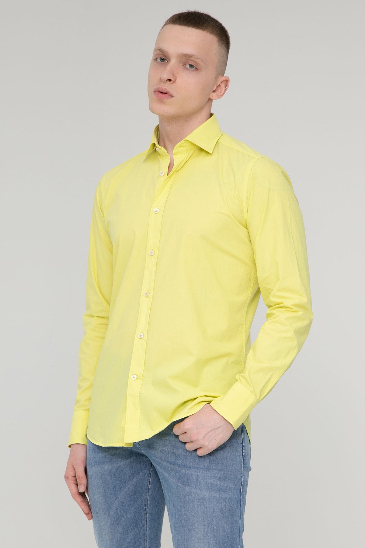 Tintoria Mattei Regular Fit İtalyan Yaka Gömlek-Libas Trendy Fashion Store