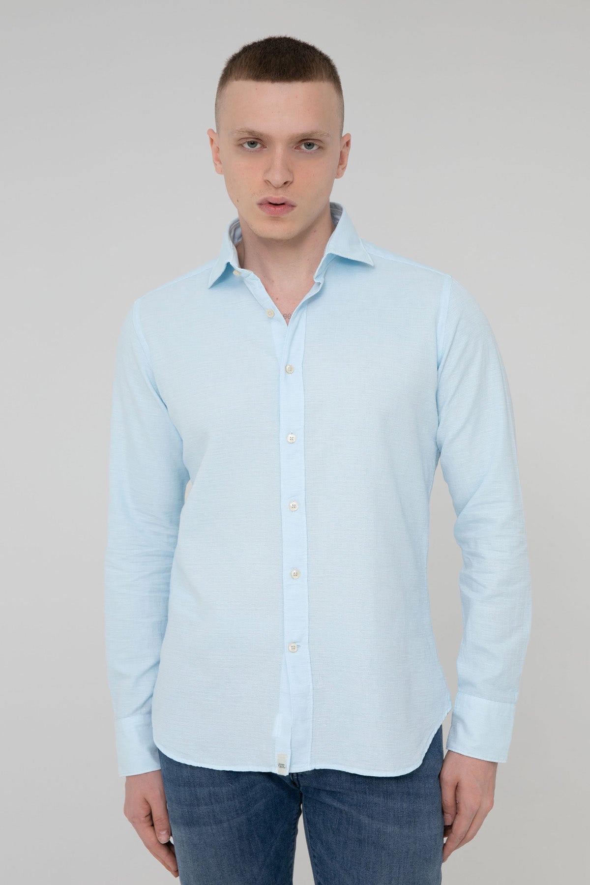 Tintoria Mattei Regular Fit İtalyan Yaka Yıkamalı Gömlek-Libas Trendy Fashion Store