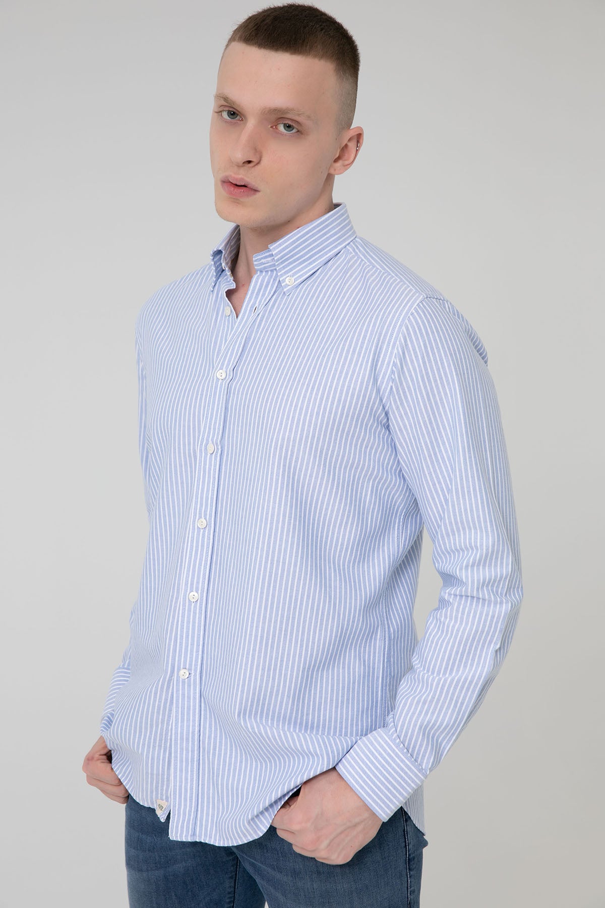 Tintoria Mattei Regular Fit Çizgili Gömlek-Libas Trendy Fashion Store