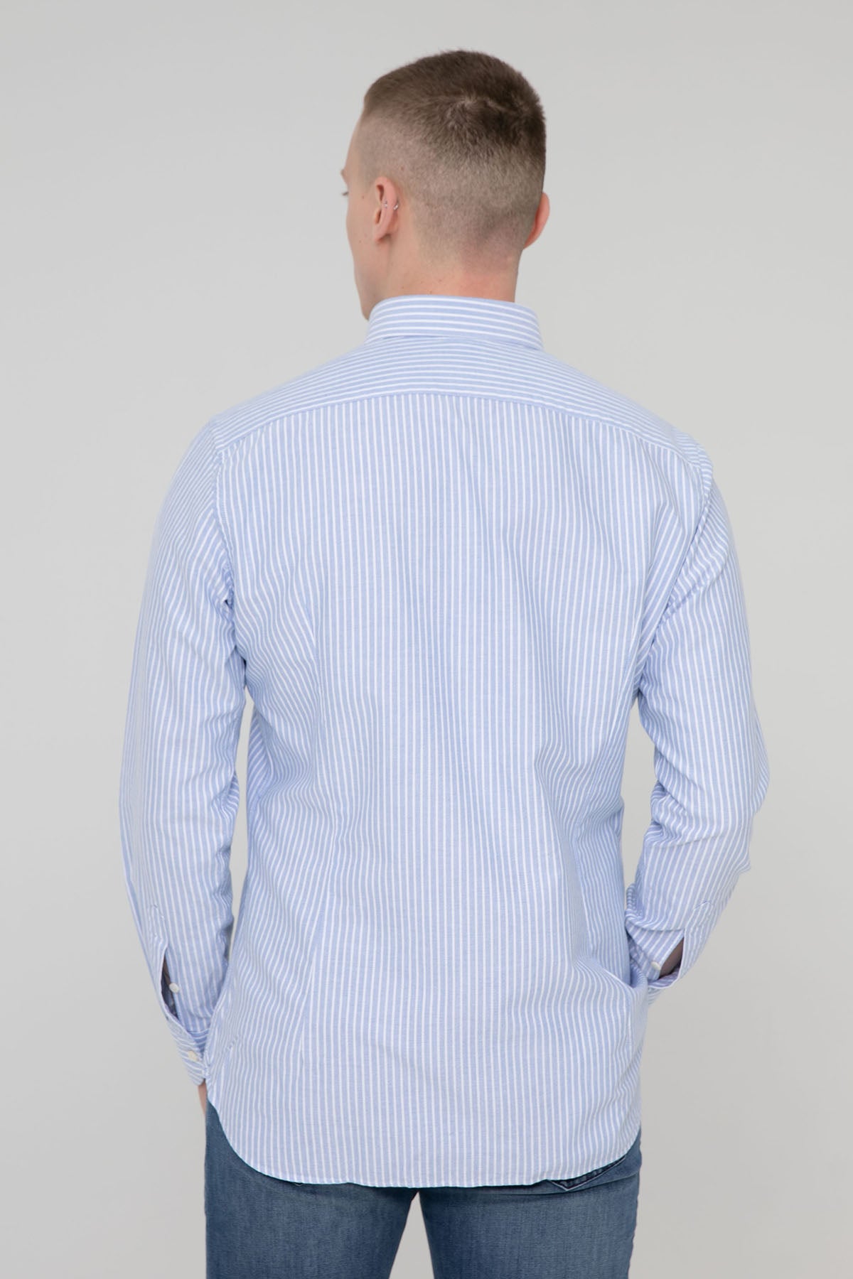 Tintoria Mattei Regular Fit Çizgili Gömlek-Libas Trendy Fashion Store