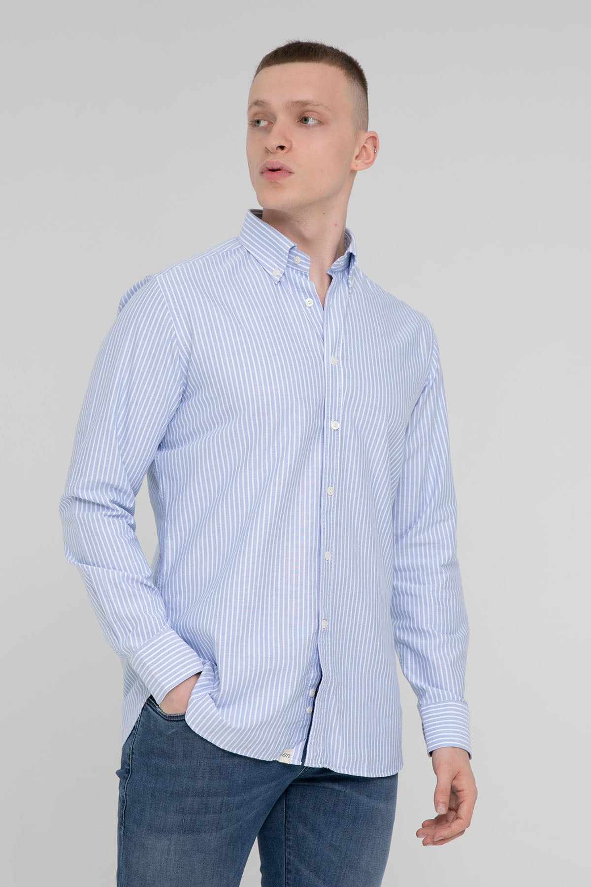 Tintoria Mattei Regular Fit Çizgili Gömlek-Libas Trendy Fashion Store