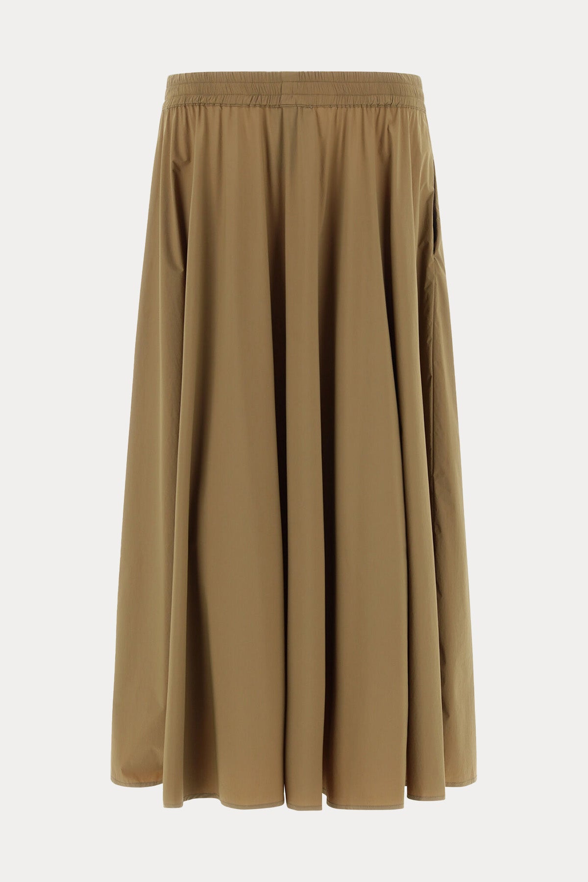 Herno Beli Lastikli Pileli Midi Etek-Libas Trendy Fashion Store