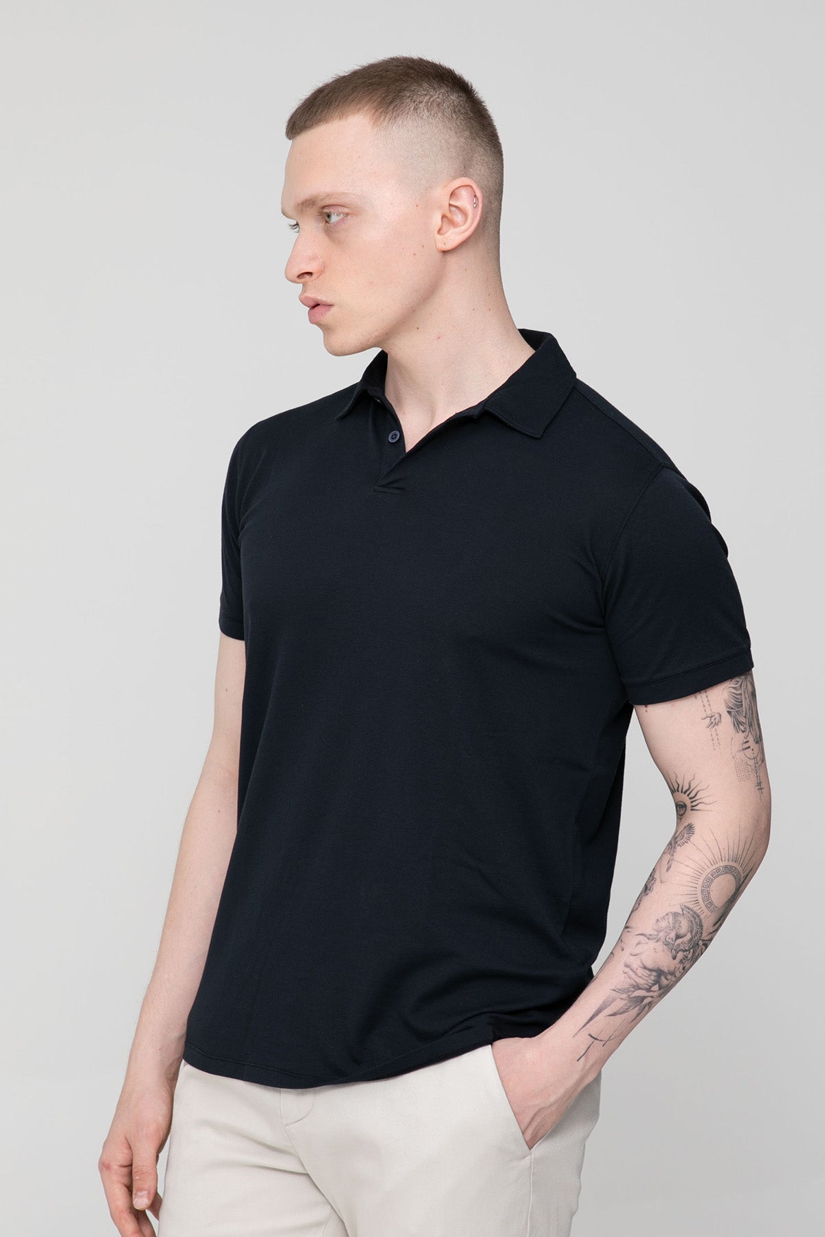 Fradi Streç Polo Yaka T-shirt-Libas Trendy Fashion Store