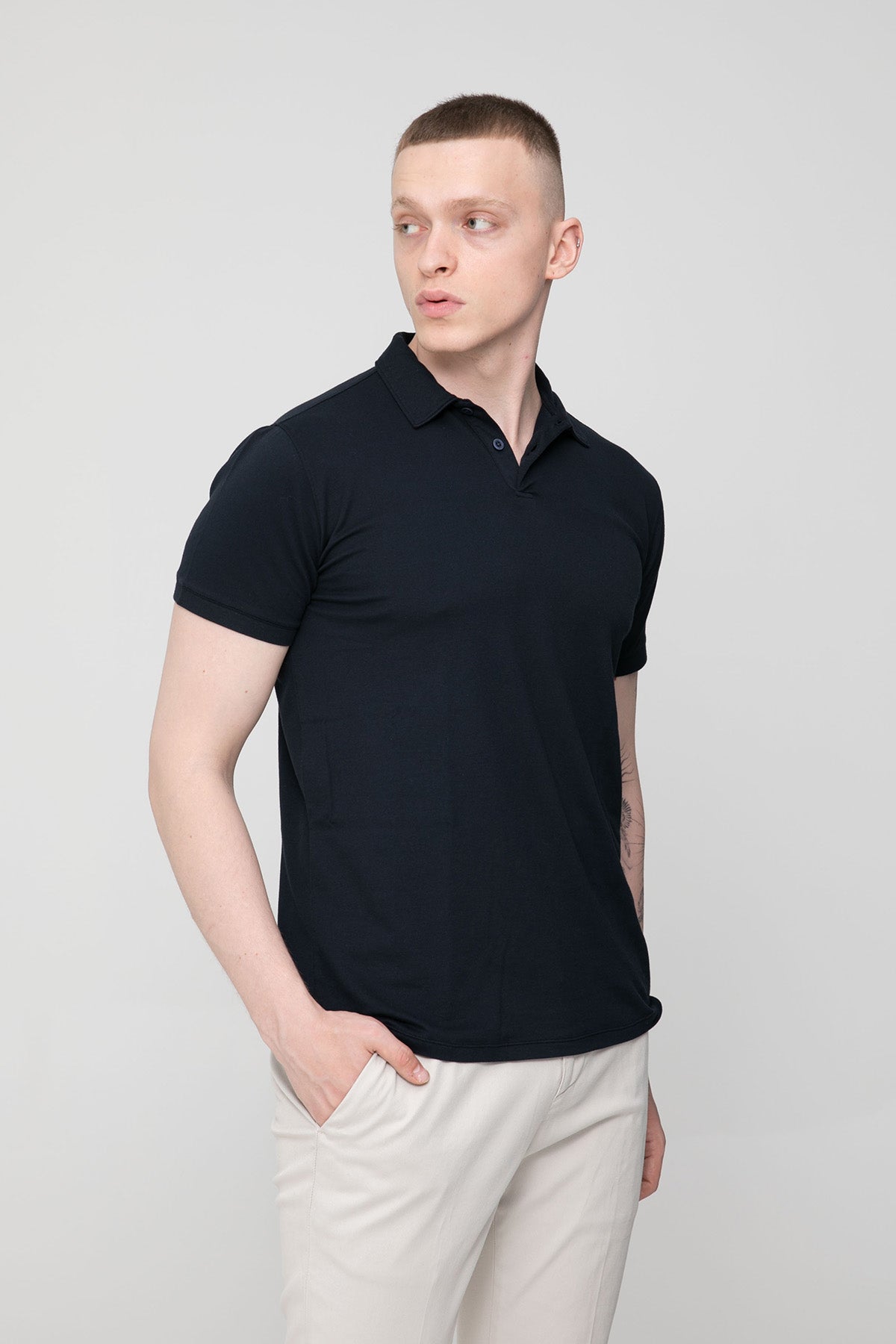 Fradi Streç Polo Yaka T-shirt-Libas Trendy Fashion Store