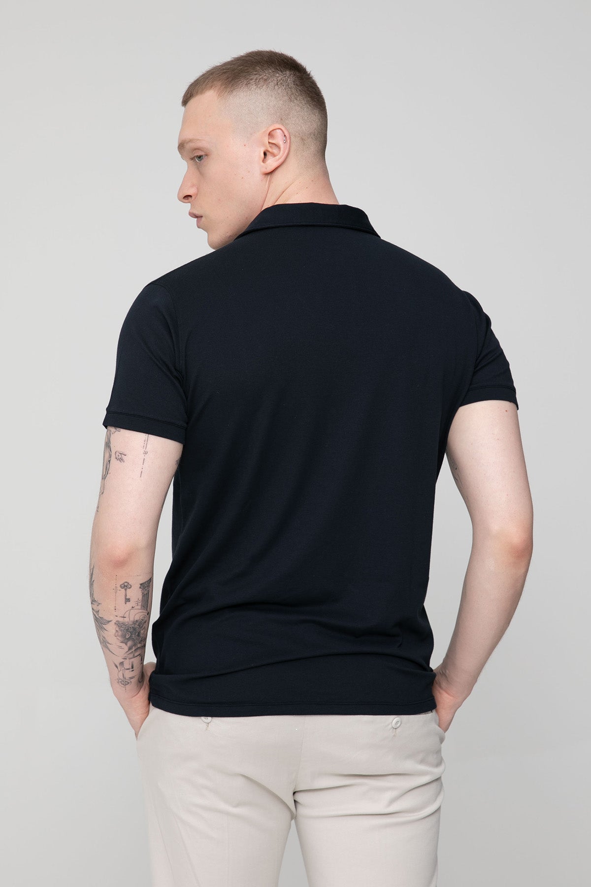 Fradi Streç Polo Yaka T-shirt-Libas Trendy Fashion Store