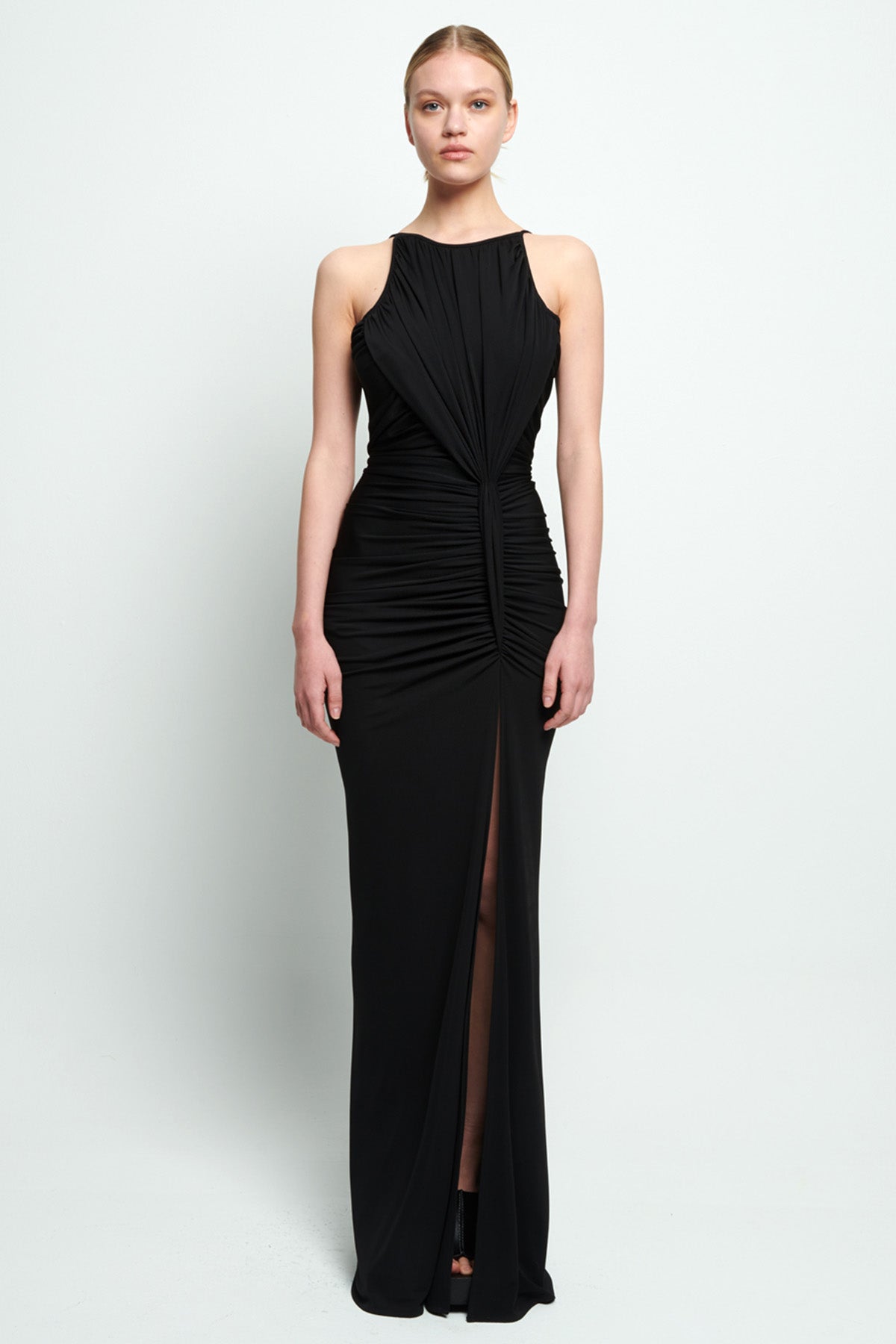 Stelios Koudounaris Sırt Dekolteli Maxi Abiye Elbise-Libas Trendy Fashion Store